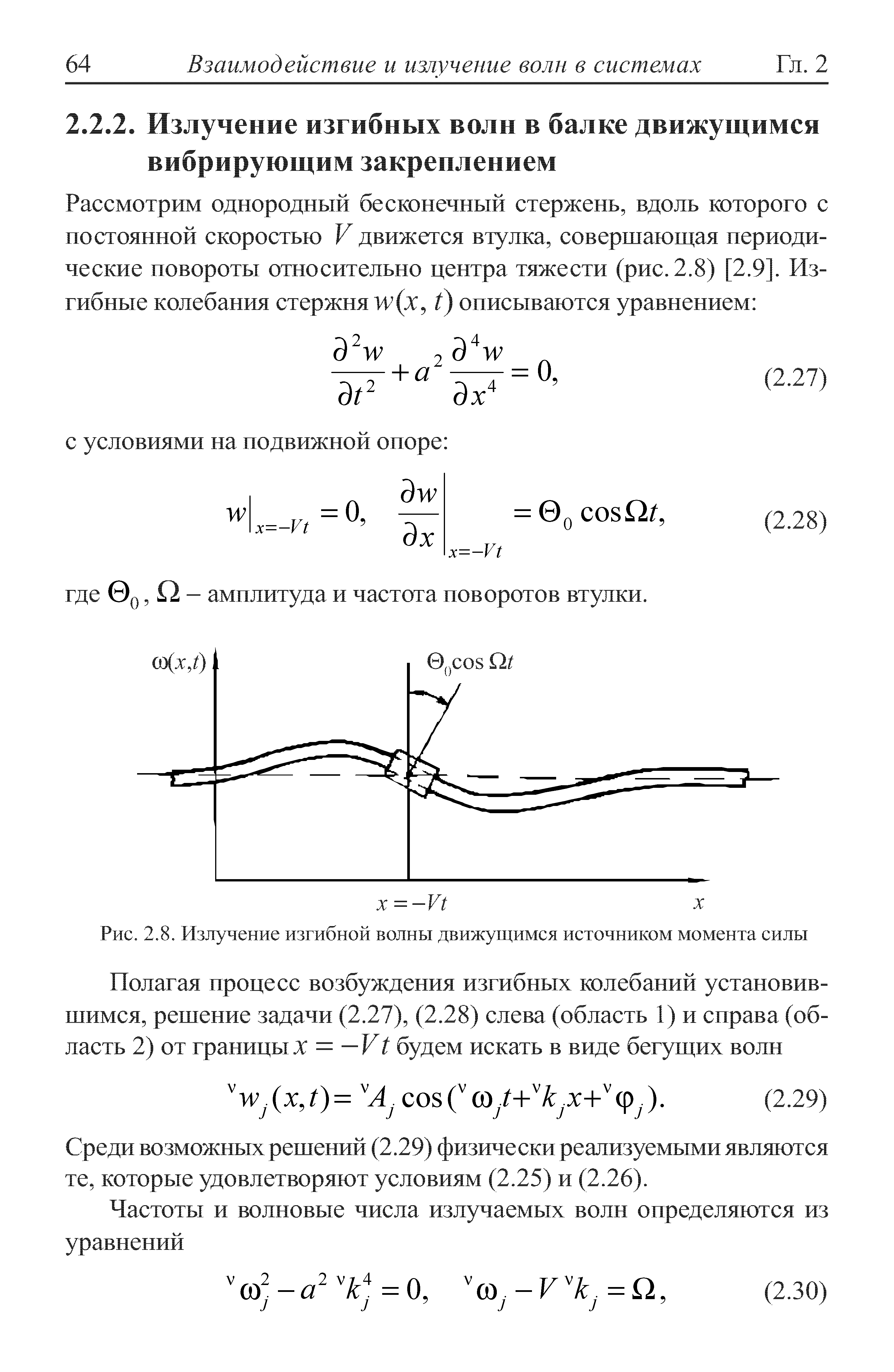 Среди возможных решений (2.29) физически реализуемыми являются те, которые удовлетворяют условиям (2.25) и (2.26).
