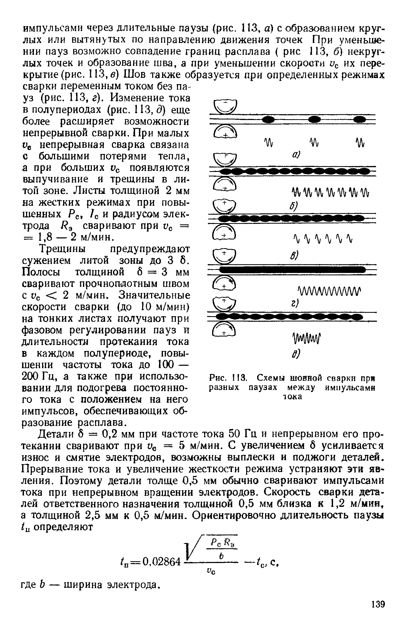 Трещины предупреждают сужением литой зоны до 3 б.
