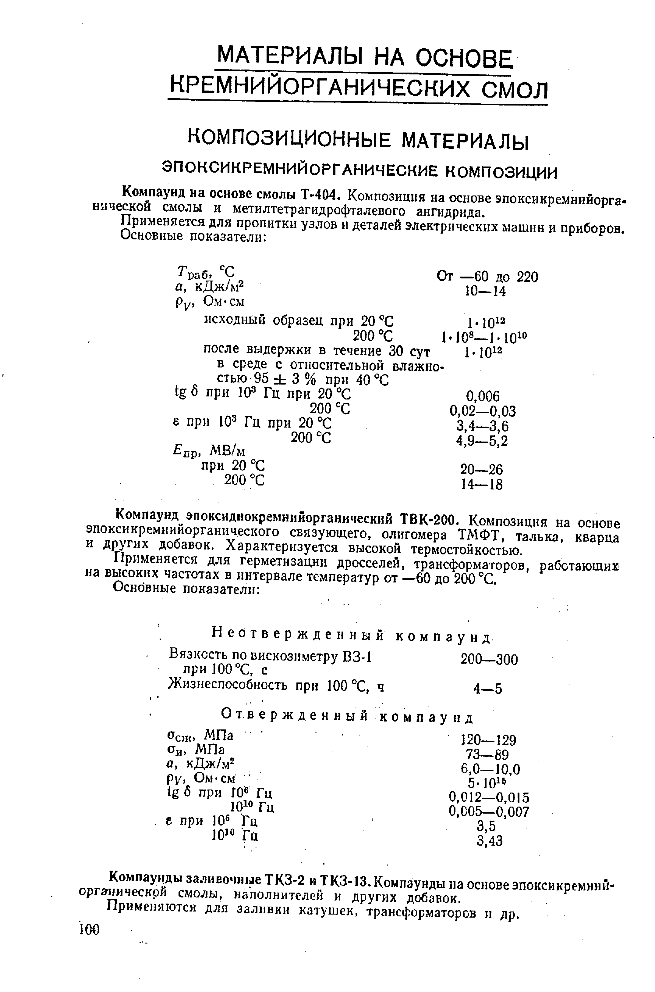 Применяется для герметизации дросселей, трансформаторов, работающих на высоких частотах в интервале температур от —60 до 200 °С.
