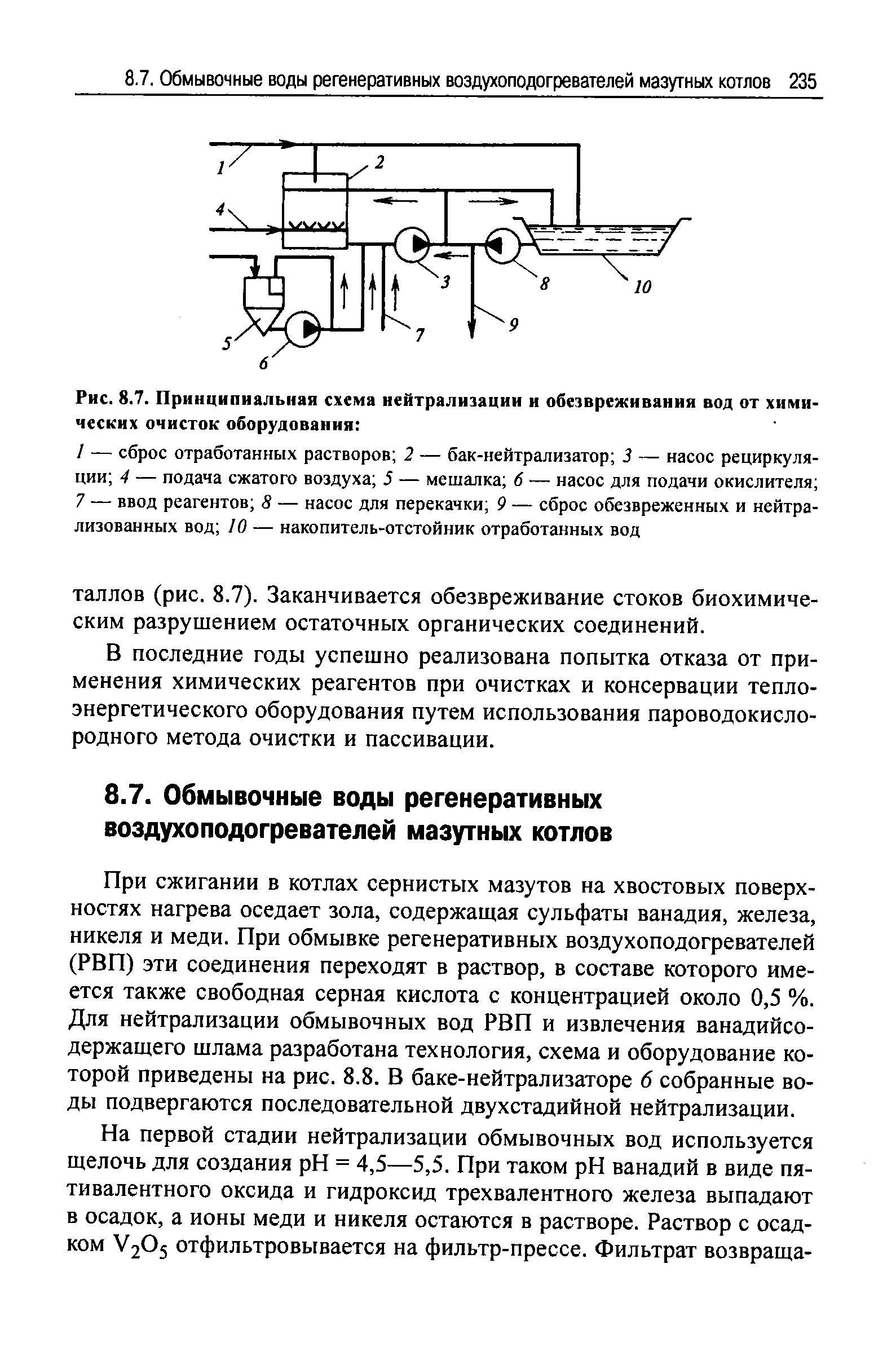 В последние годы успешно реализована попытка отказа от применения химических реагентов при очистках и консервации теплоэнергетического оборудования путем использования пароводокислородного метода очистки и пассивации.
