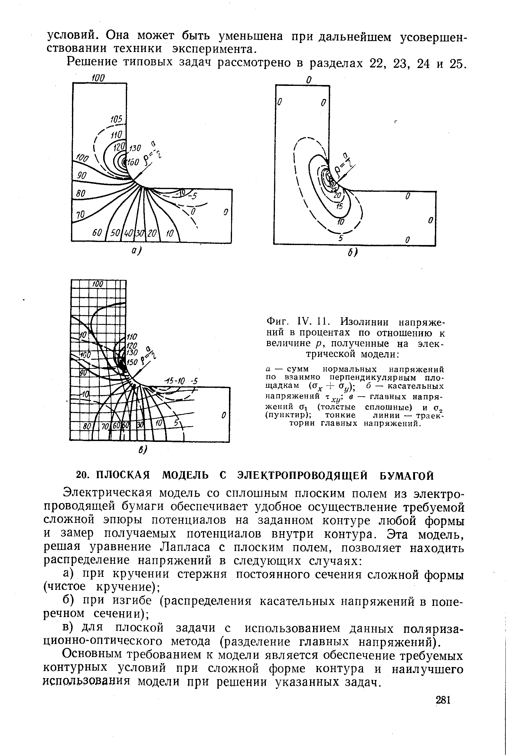 Основным требованием к модели является обеспечение требуемых контурных условий при сложной форме контура и наилучшего использования модели при решении указанных задач.
