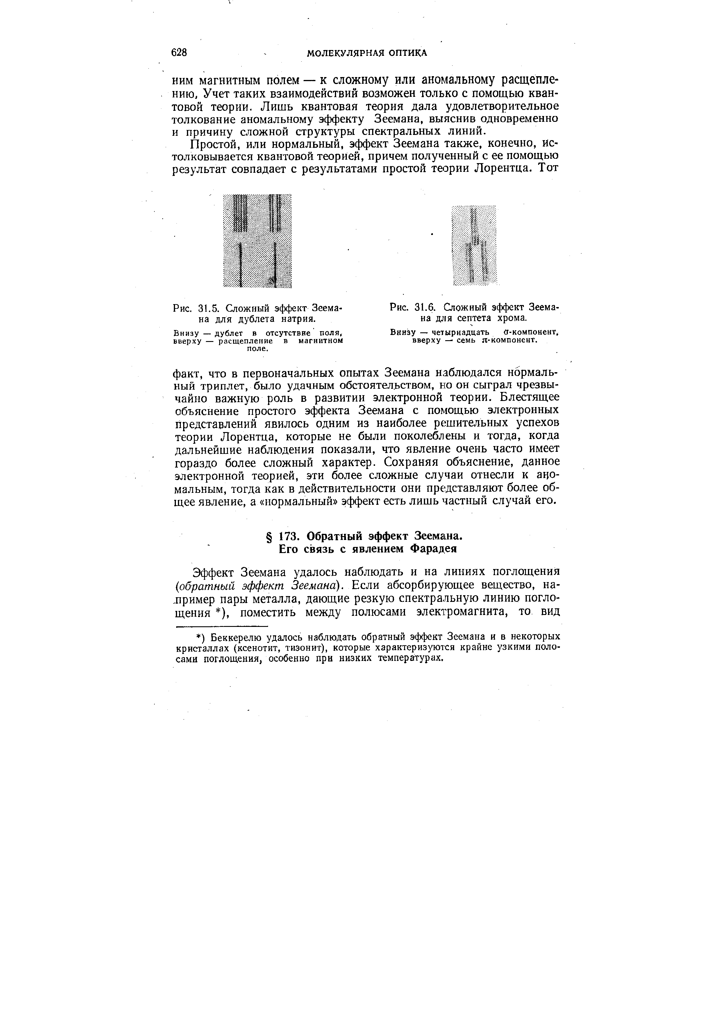 Рис. 31.5. Сложный <a href="/info/15840">эффект Зеемана</a> для дублета натрия.
