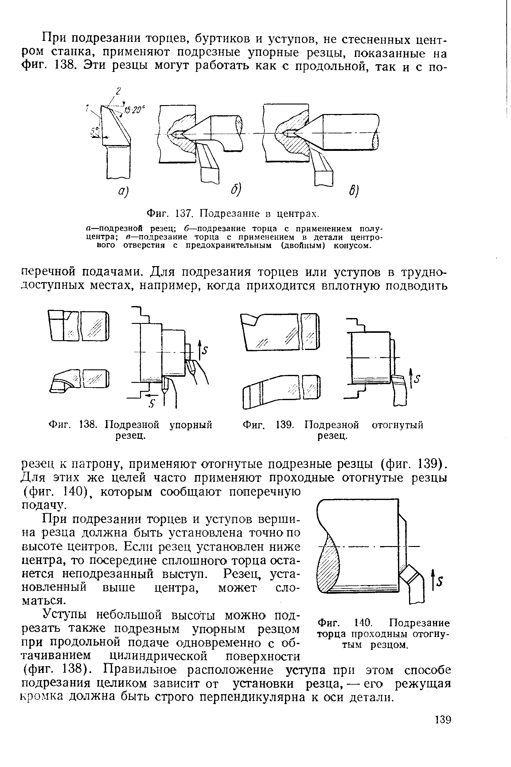 Подрезной резец схема