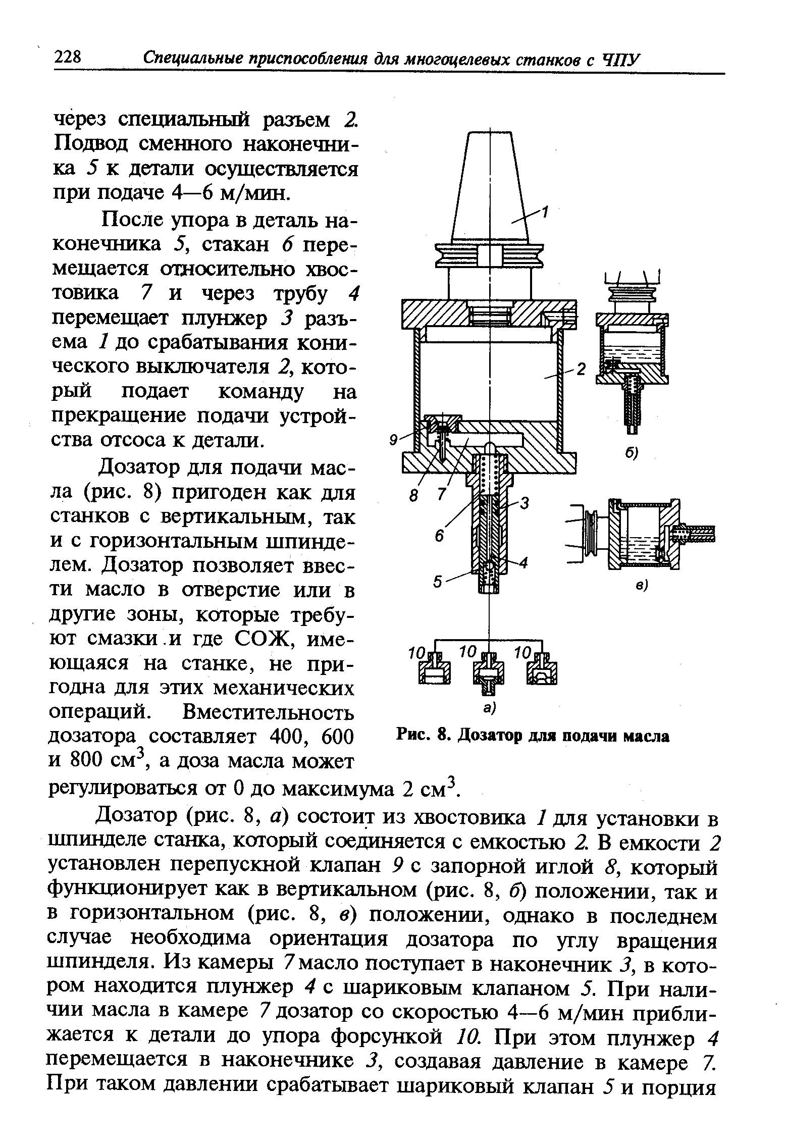 Рис. 8. Дозатор для подачи масла
