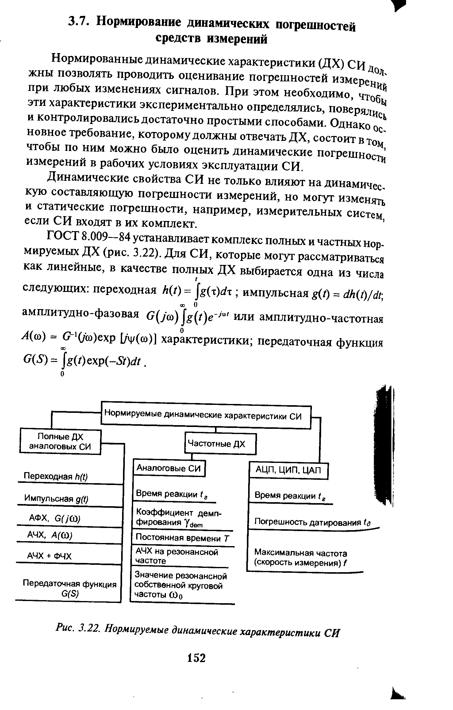 Нормированные динамические характеристики (ДХ) СИ до. , жны позволять проводить оценивание погрешностей измерен при любых изменениях сигналов. При этом необходимо, чтобц эти характеристики экспериментально определялись, поверялц , и контролировались достаточно простыми способами. Однако ос. новное требование, которому должны отвечать ДХ, состоит в то чтобы по ним можно было оценить динамические погрешности измерений в рабочих условиях эксплуатации СИ.
