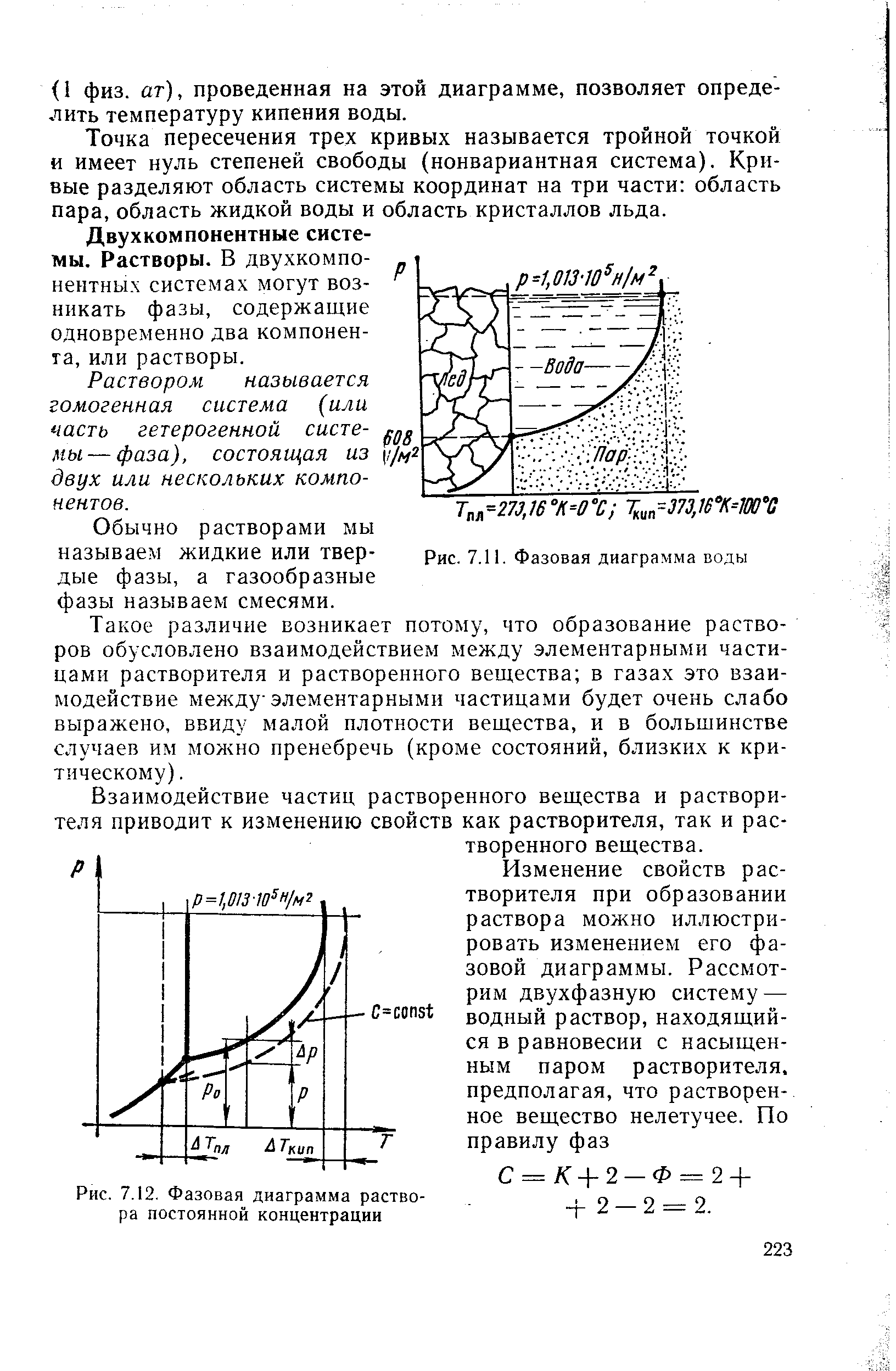 Раствор диаграмма. Фазовая диаграмма раствора. Фазовая диаграмма воды и раствора. Взаимодействие частиц раствор. Степени свободы фазовые диаграммы.