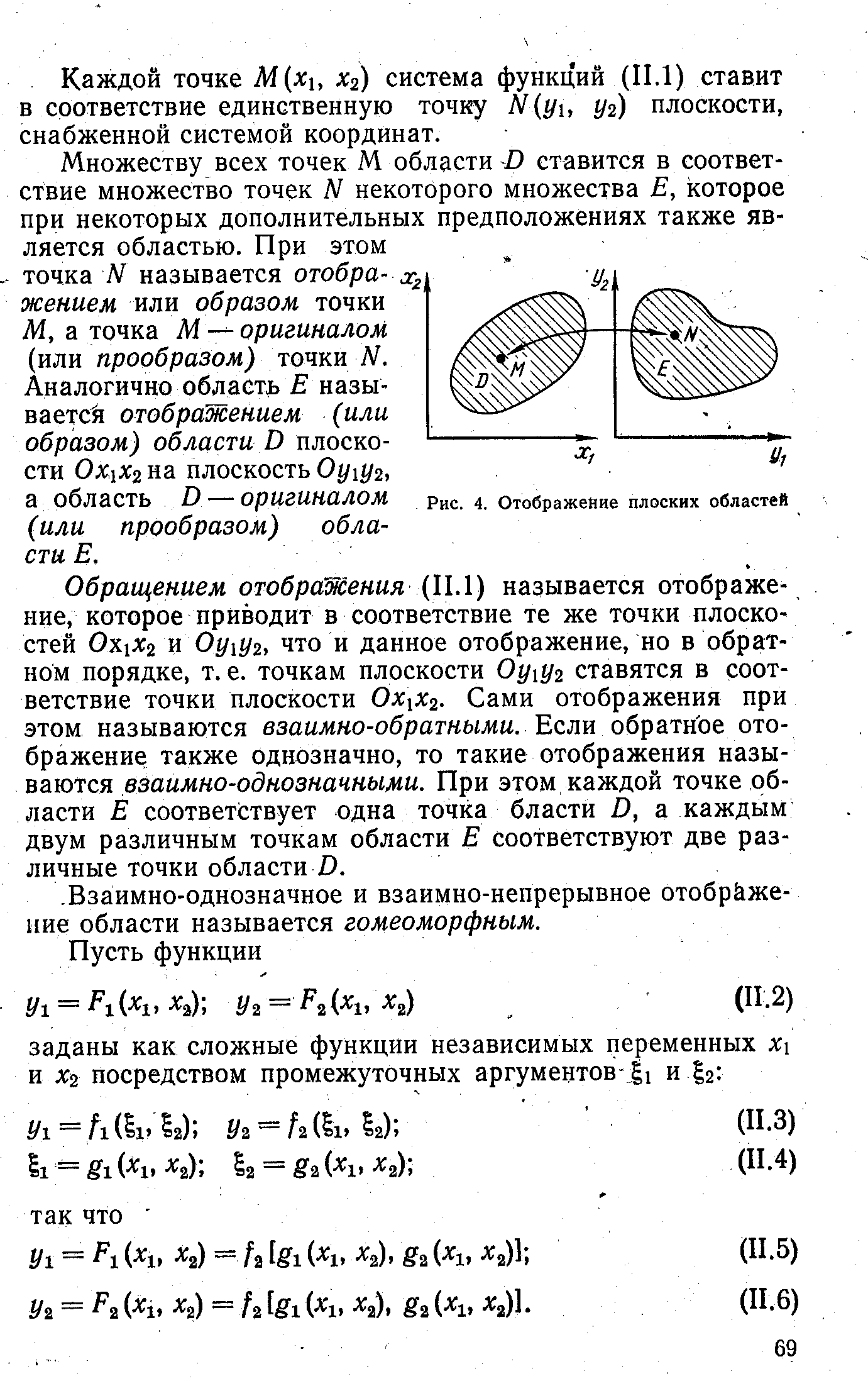 Рис. 4. Отображение плоских областей
