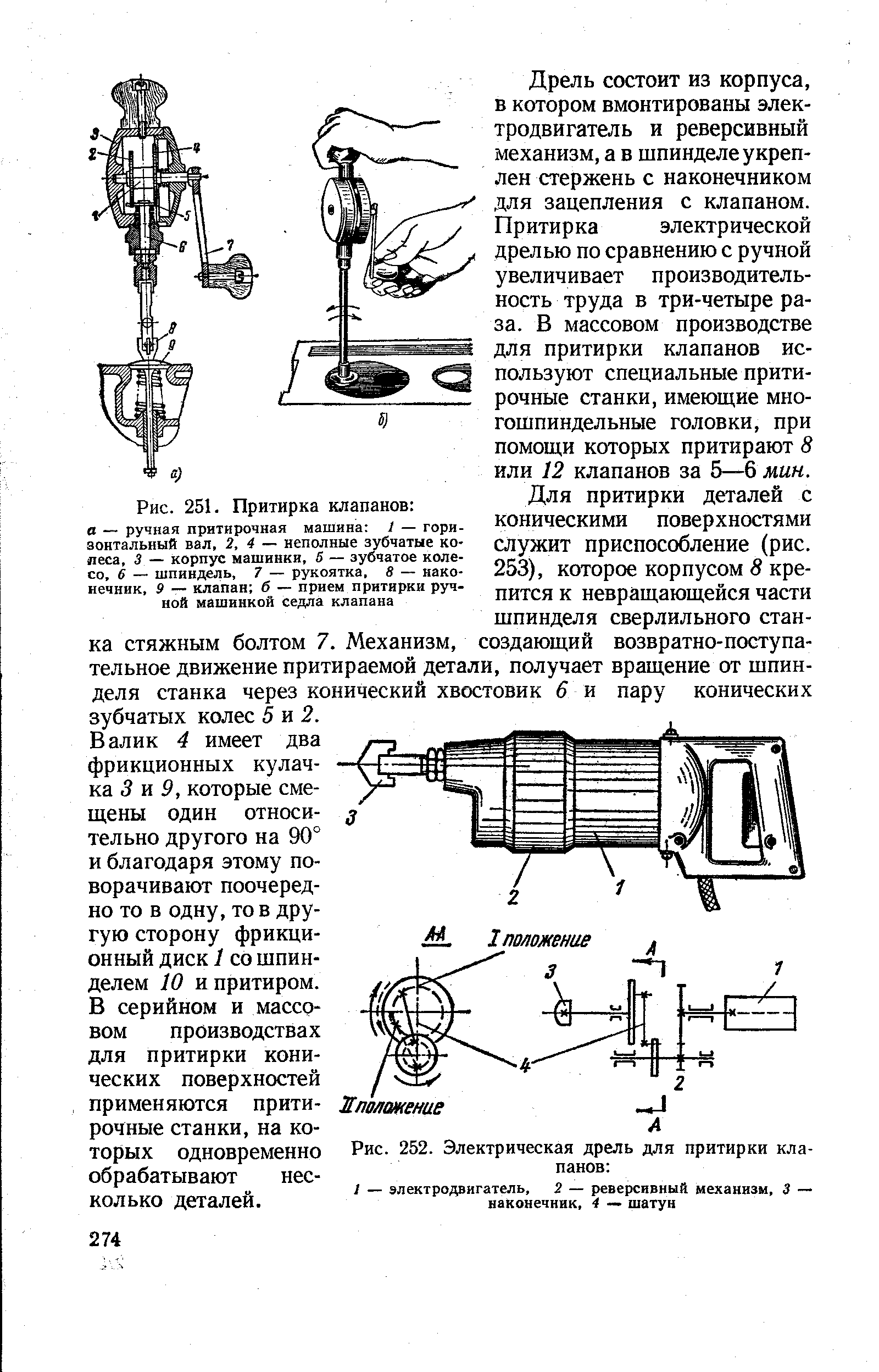 Технологическая карта притирки клапанов