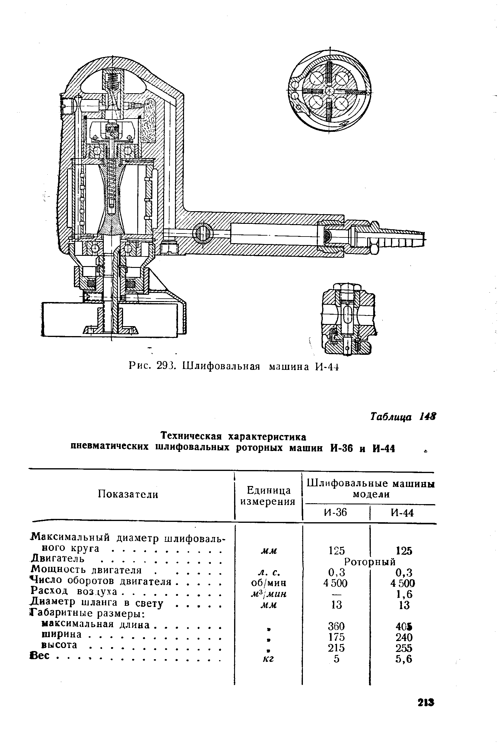 Пневматическая шлифовальная машинка чертеж