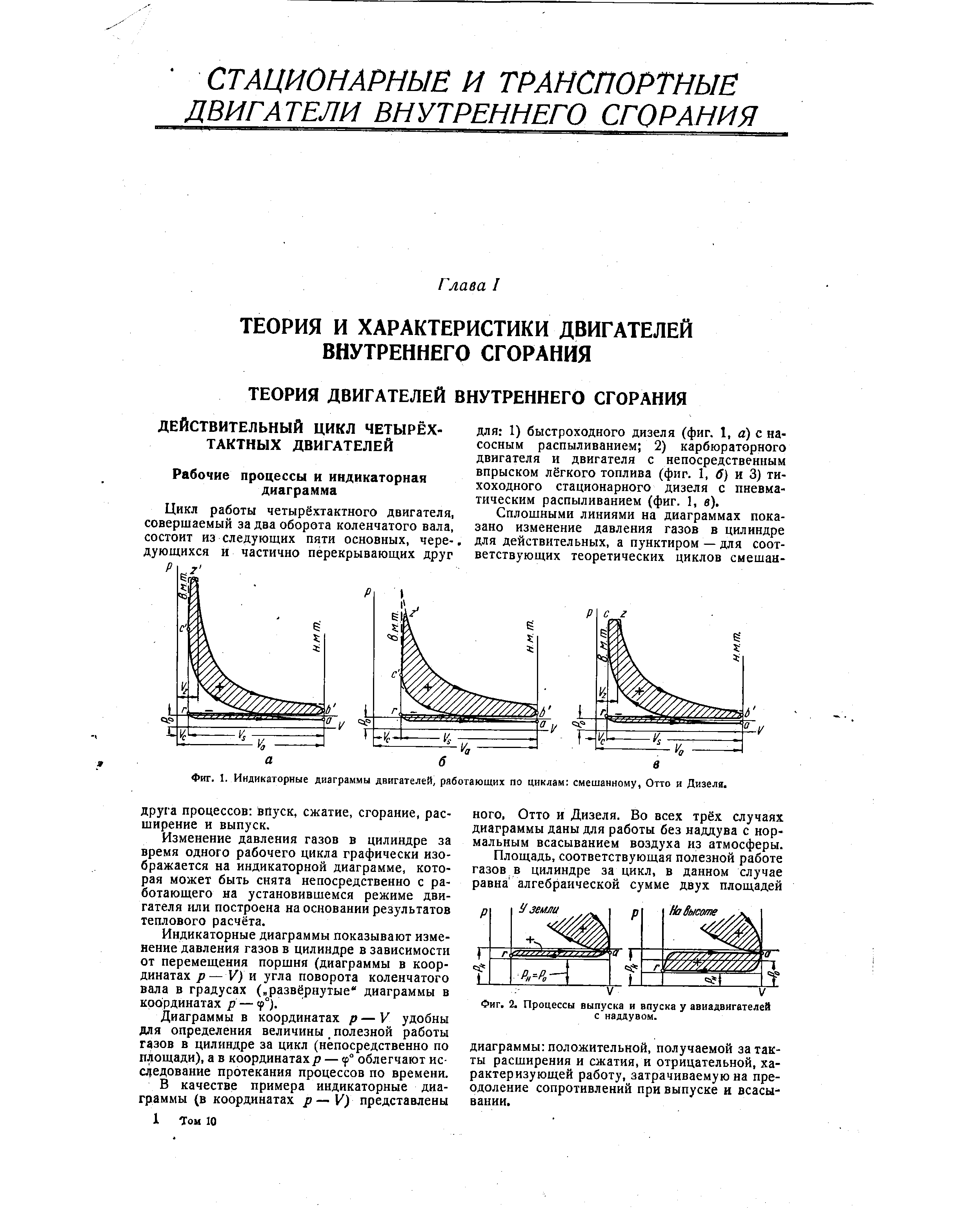 Индикаторные диаграммы для жидкости и газа их построение и применение
