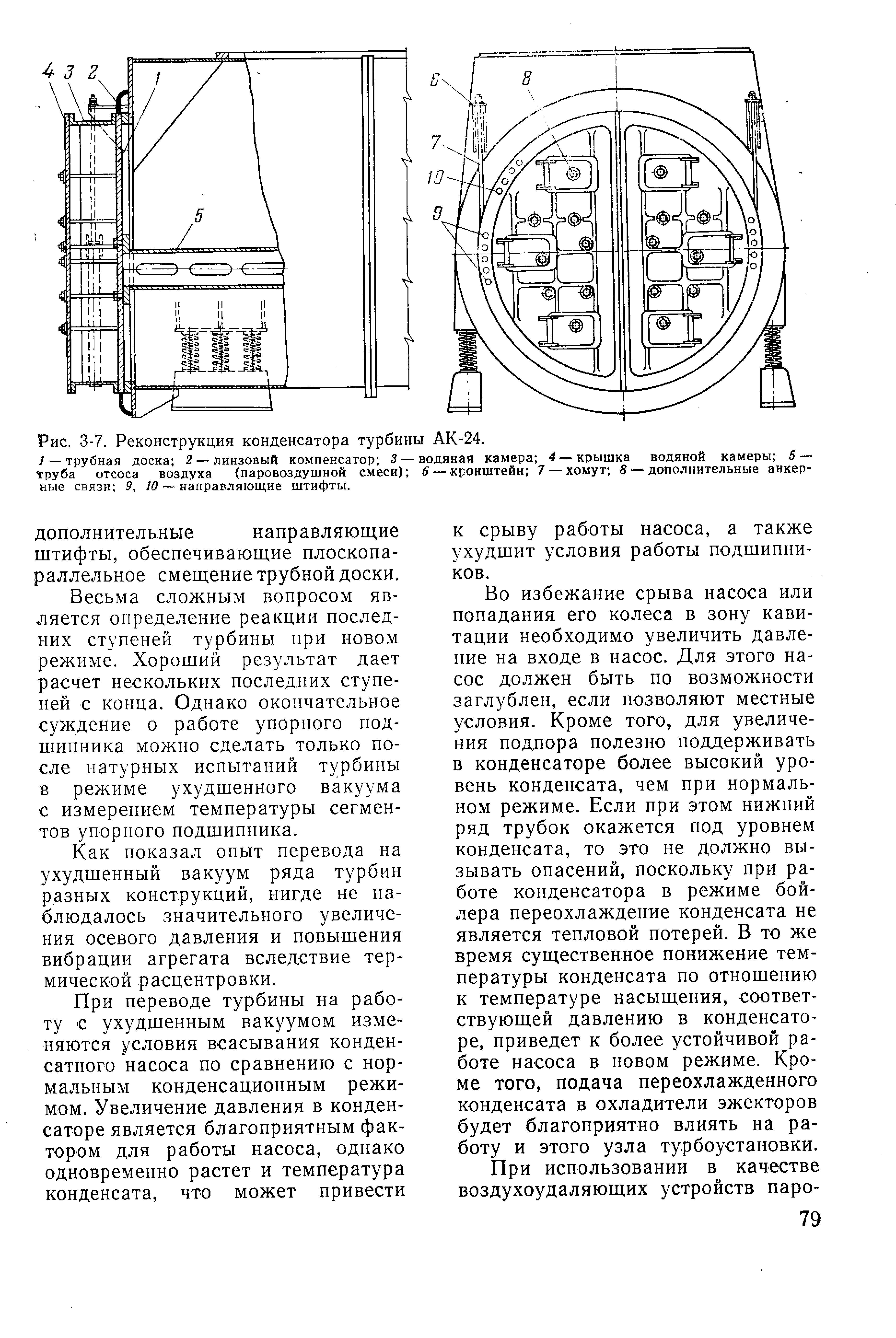 Чертеж конденсатора турбины