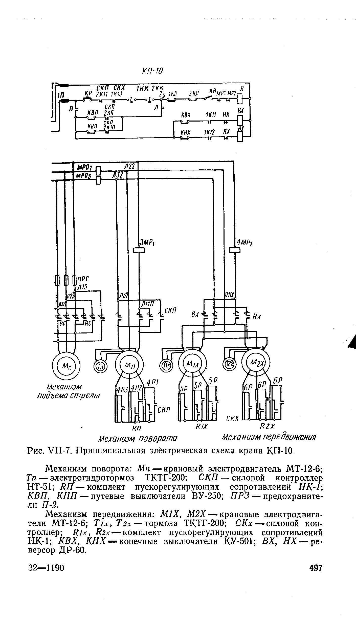 Электрическая схема портального крана - 88 фото