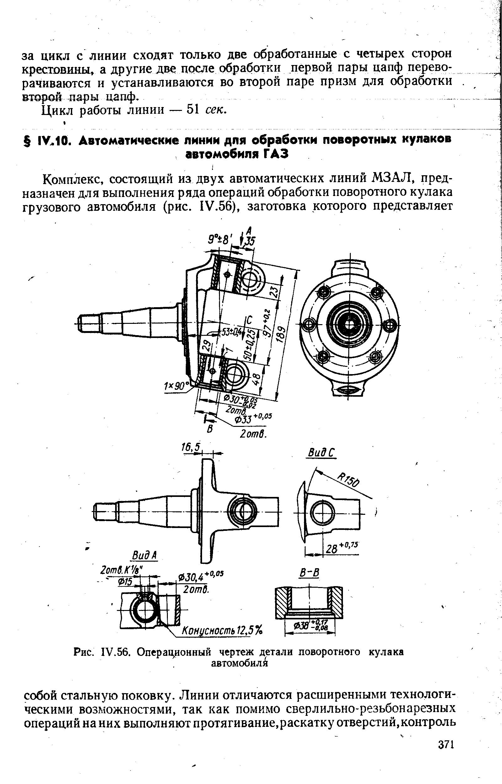 Цапфа поворотная чертеж