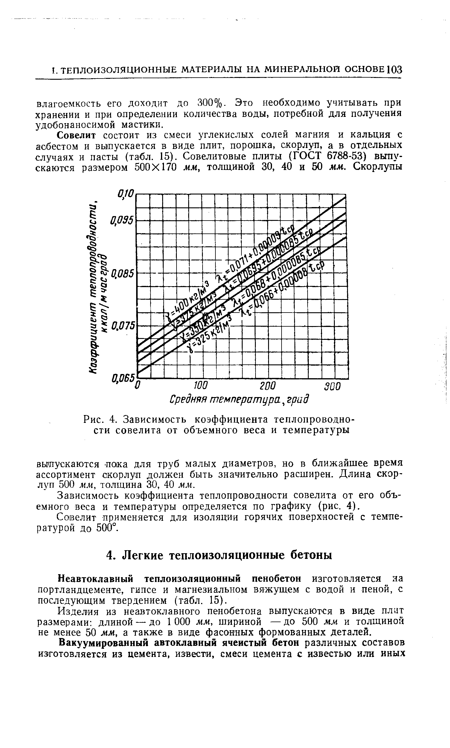 Неавтоклавный теплоизоляционный пенобетон изготовляется на портландцементе, гипсе и магнезиальном вяжущем с водой и пеной, с последующим твердением (табл. 15).
