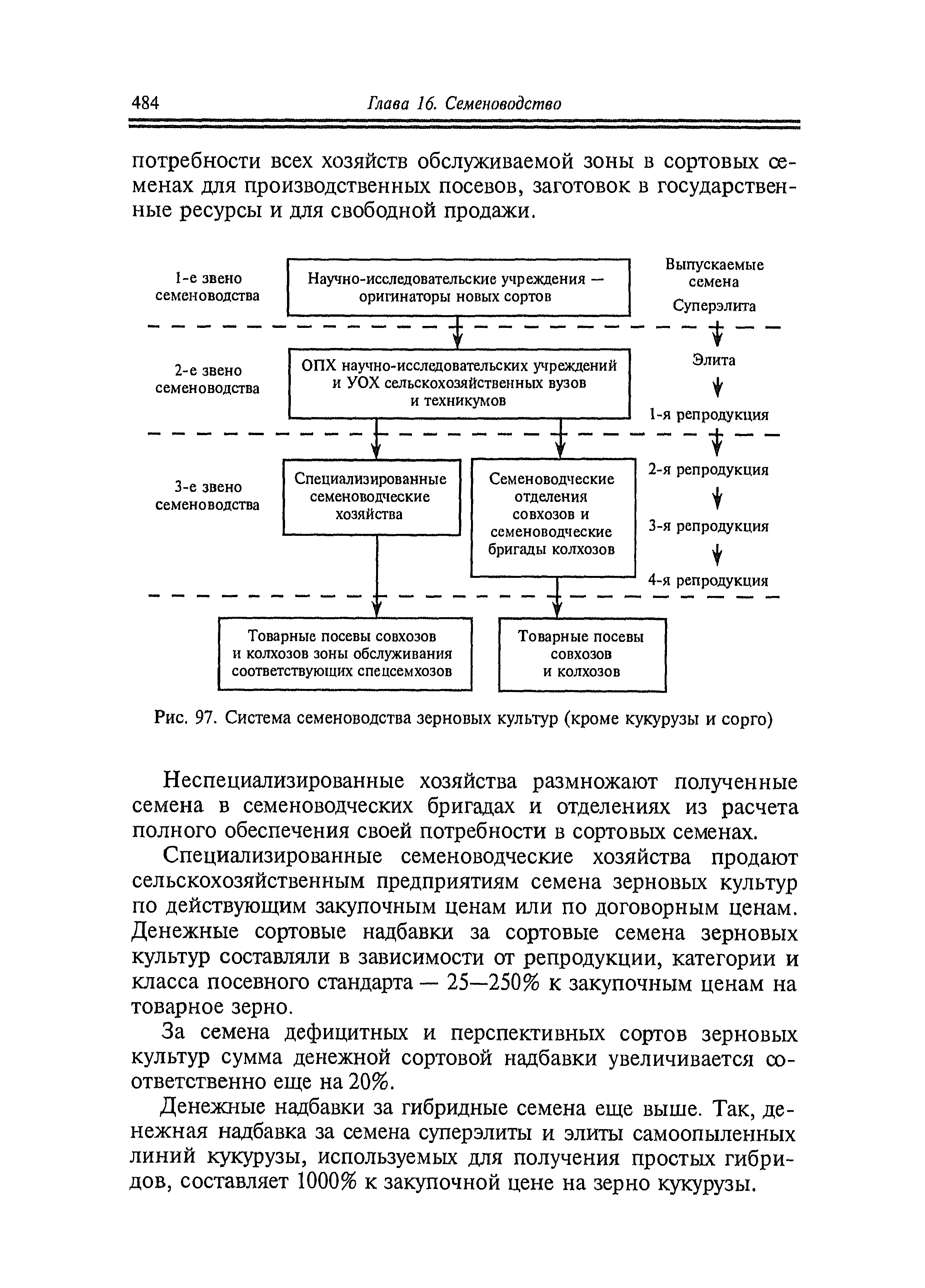 Схема первичного семеноводства