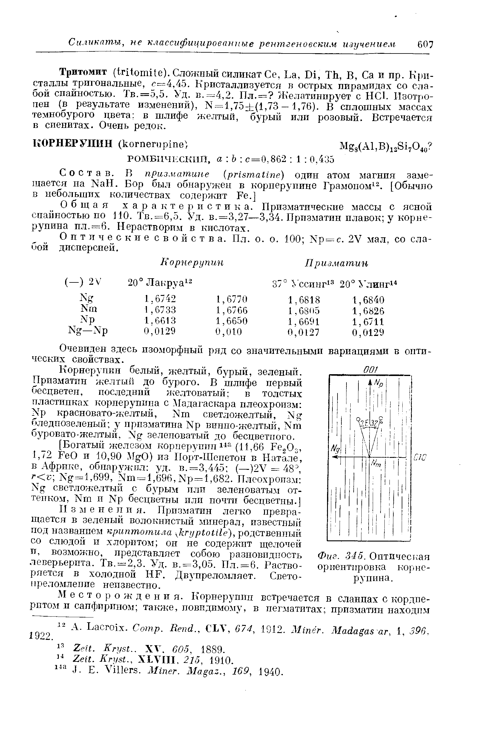 Оптические свойства. Пл. о. о. 100 Np = . 2V мал, со слабой дисперсией.
