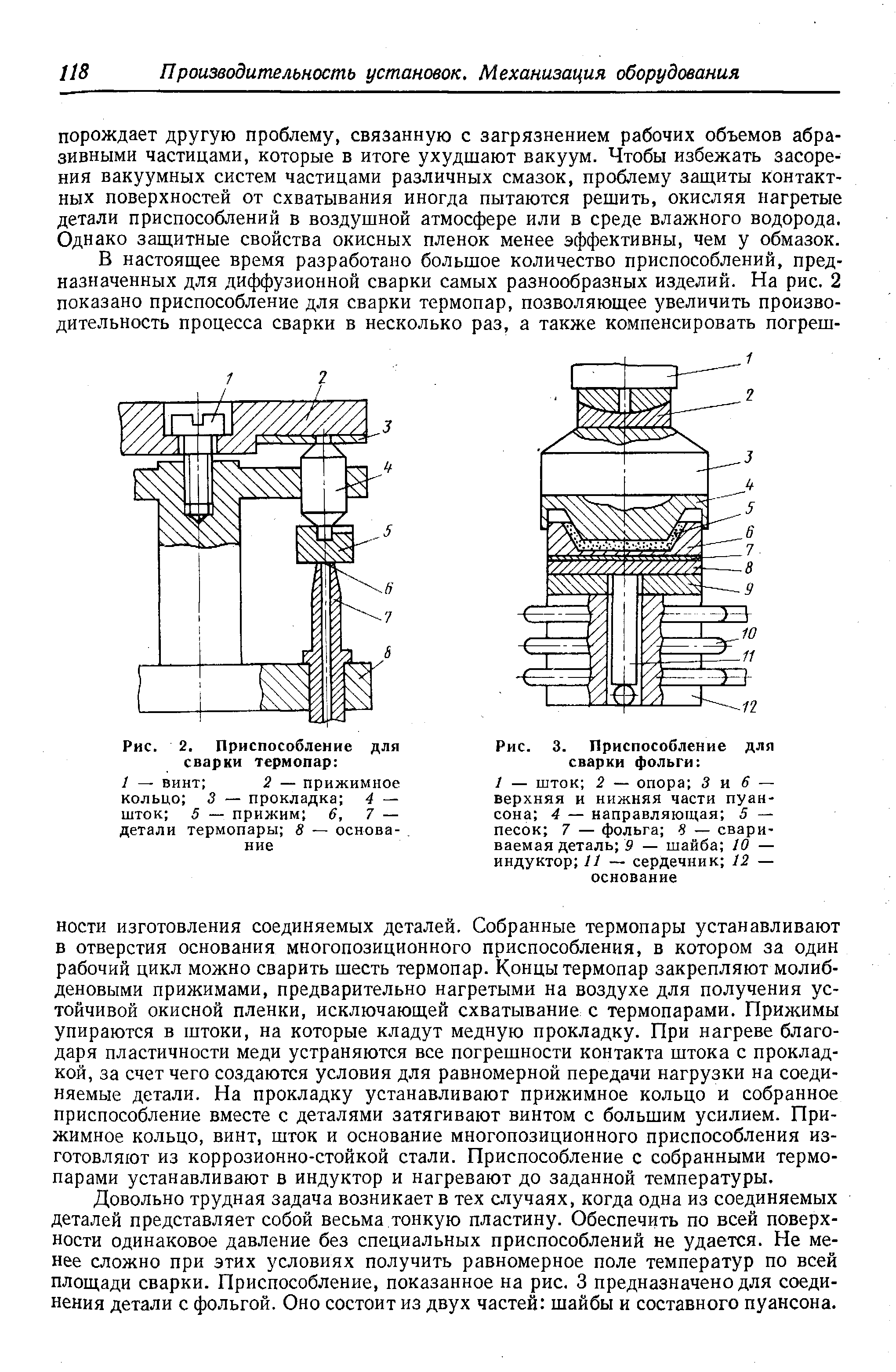 Рис. 2. Приспособление для сварки термопар 
