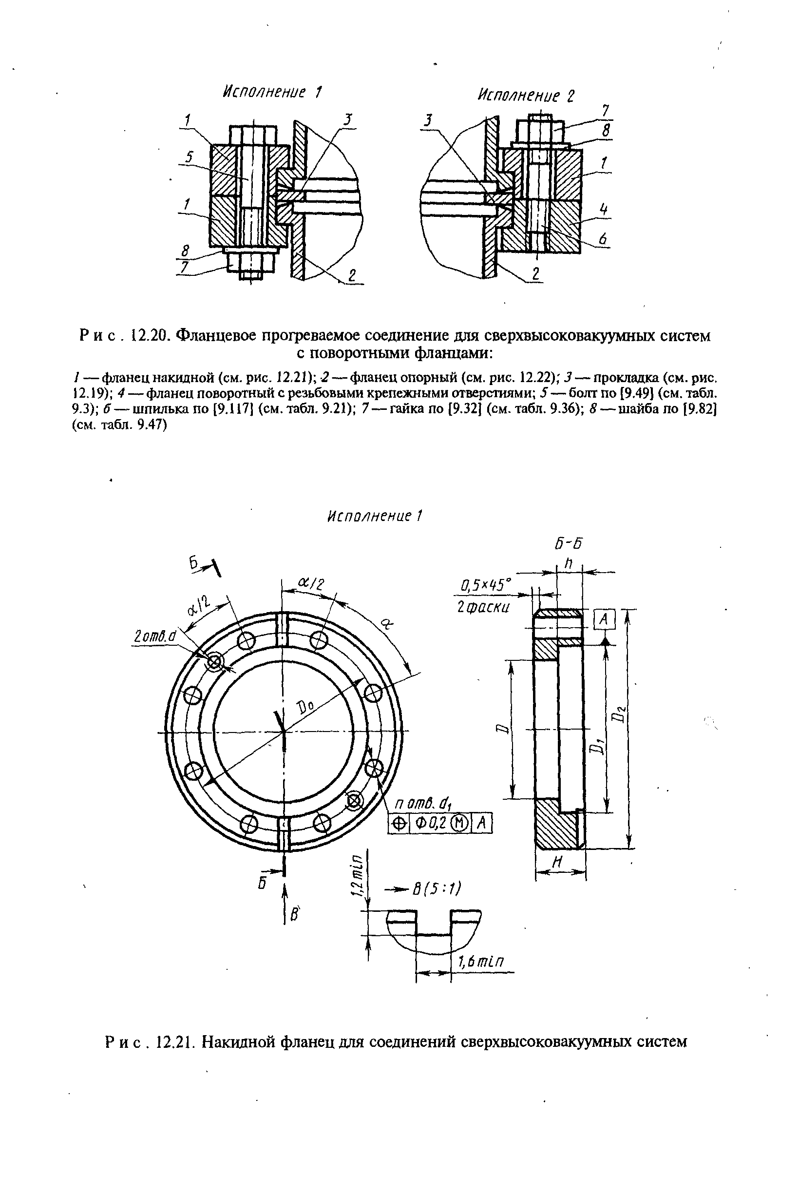 Фланцевое соединение чертеж