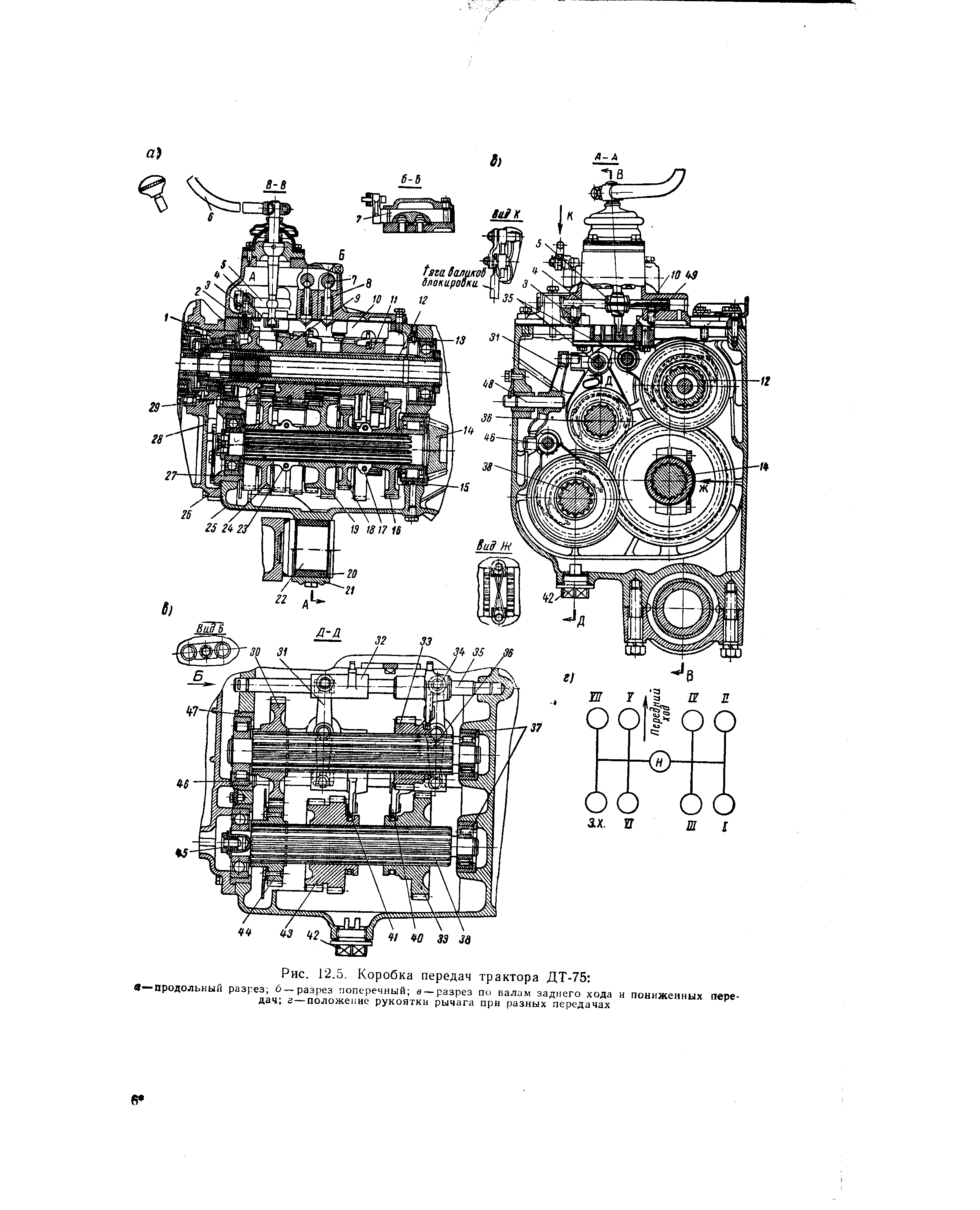 Схема трактора дт 75