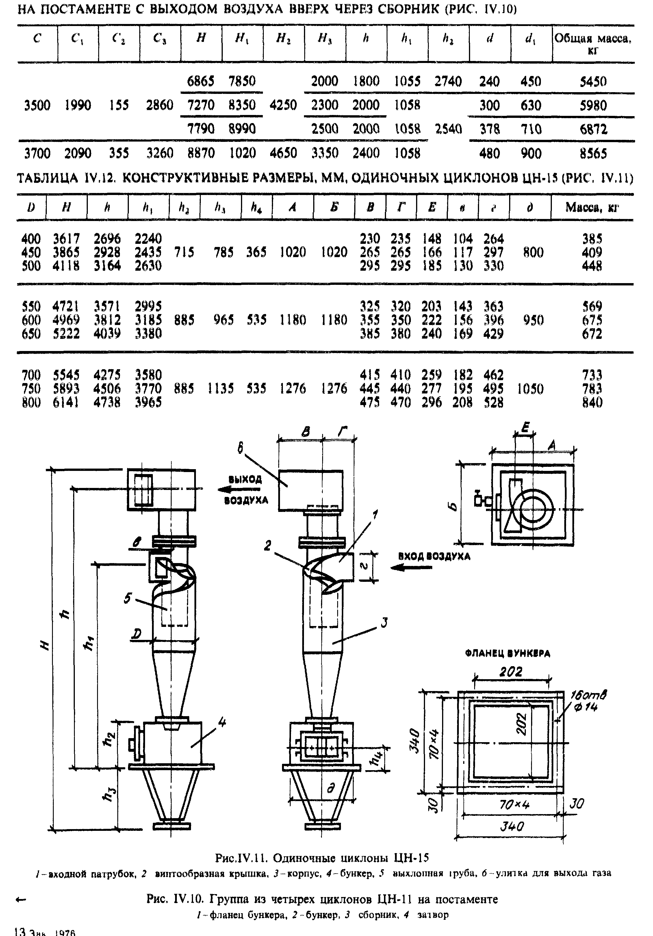 Циклон 11 чертеж