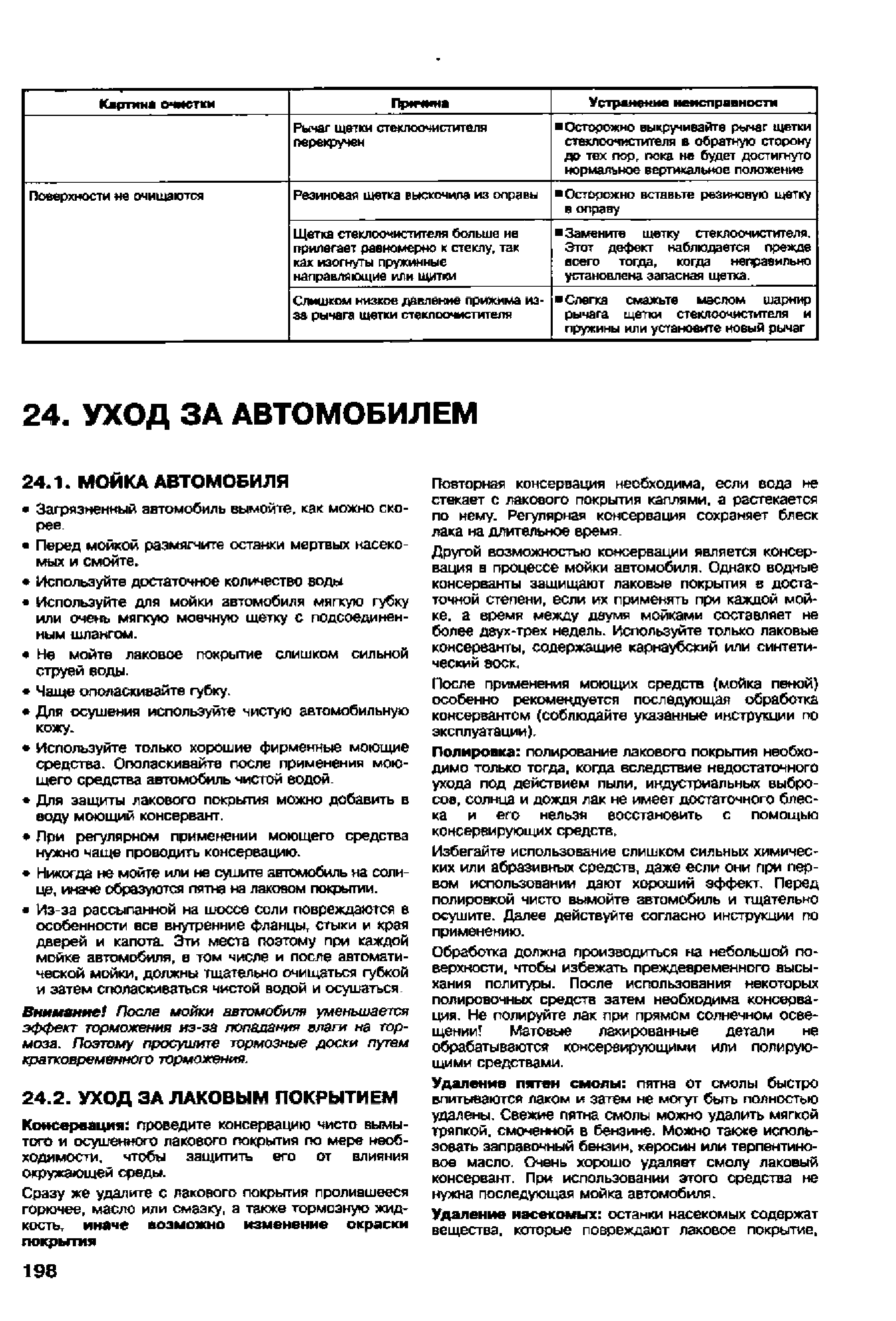 Повторная консервация необходима, если вода не стекает с лакового покрытия каплями, а растекается по нему. Регулярная консервация сохраняет б 1еск лака на длительное время.
