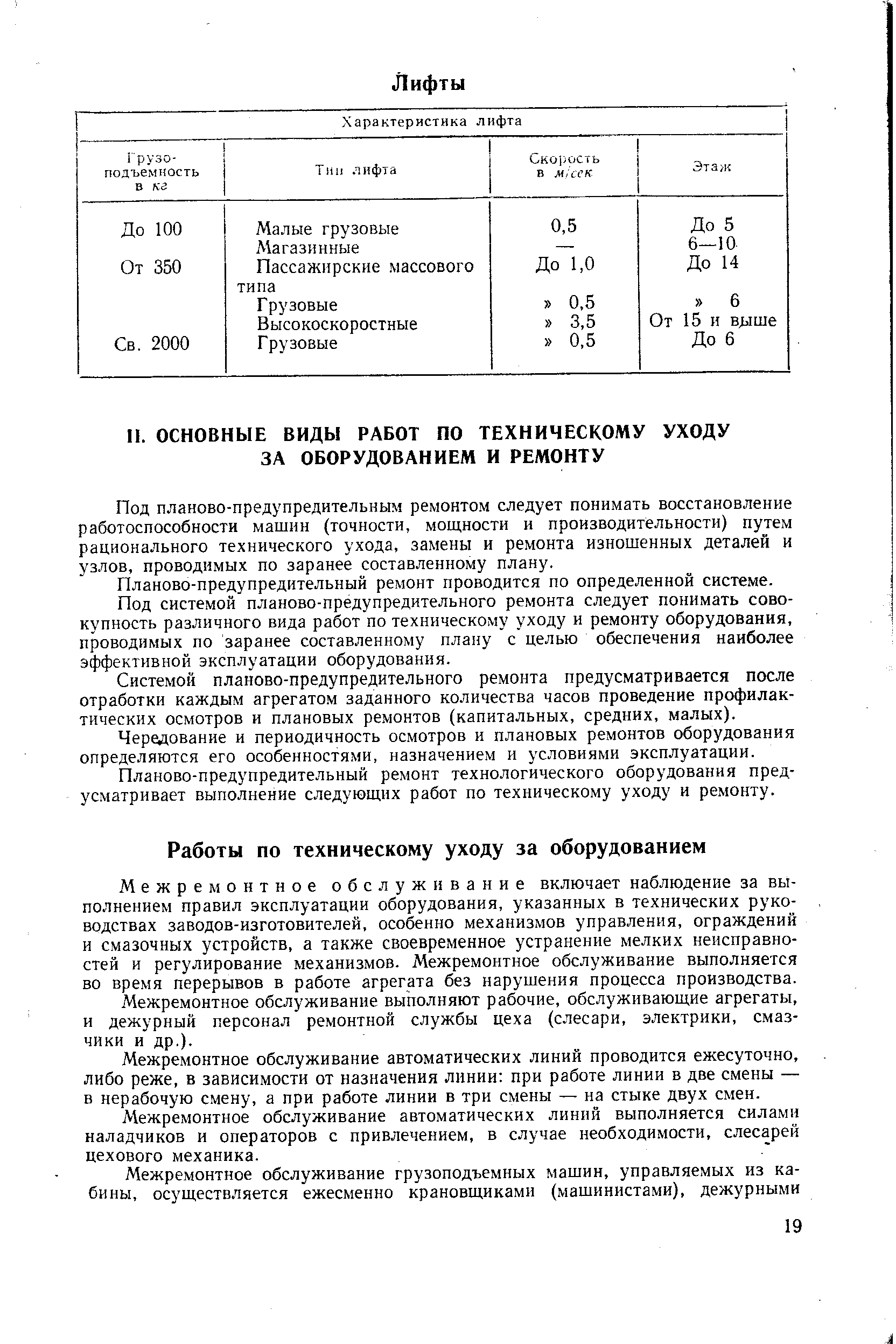 Под планово-предупредительным ремонтом следует понимать восстановление работоспособности машин (точности, мощности и производительности) путем рационального технического ухода, замены и ремонта изношенных деталей и узлов, проводимых по заранее составленному плану.
