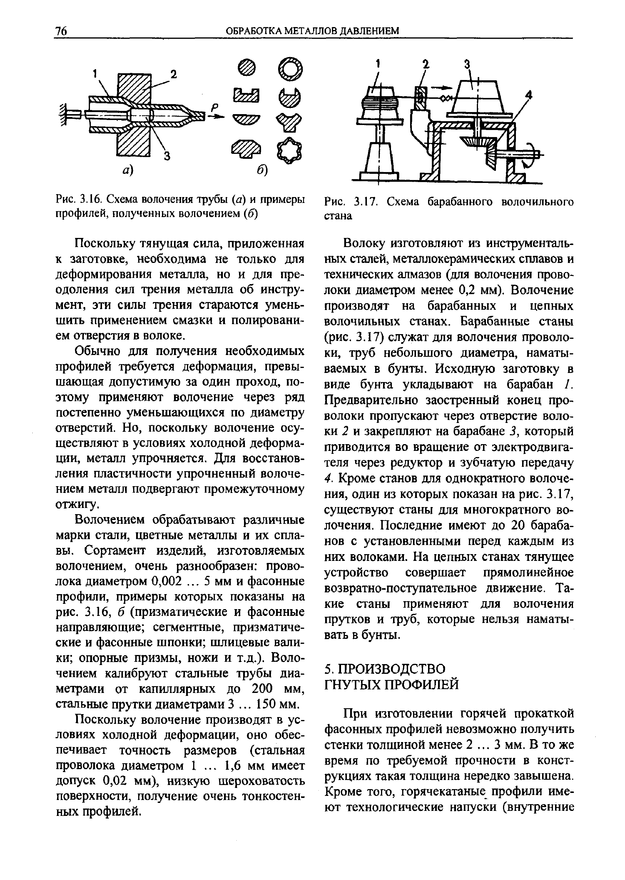 Схема волочильного стана