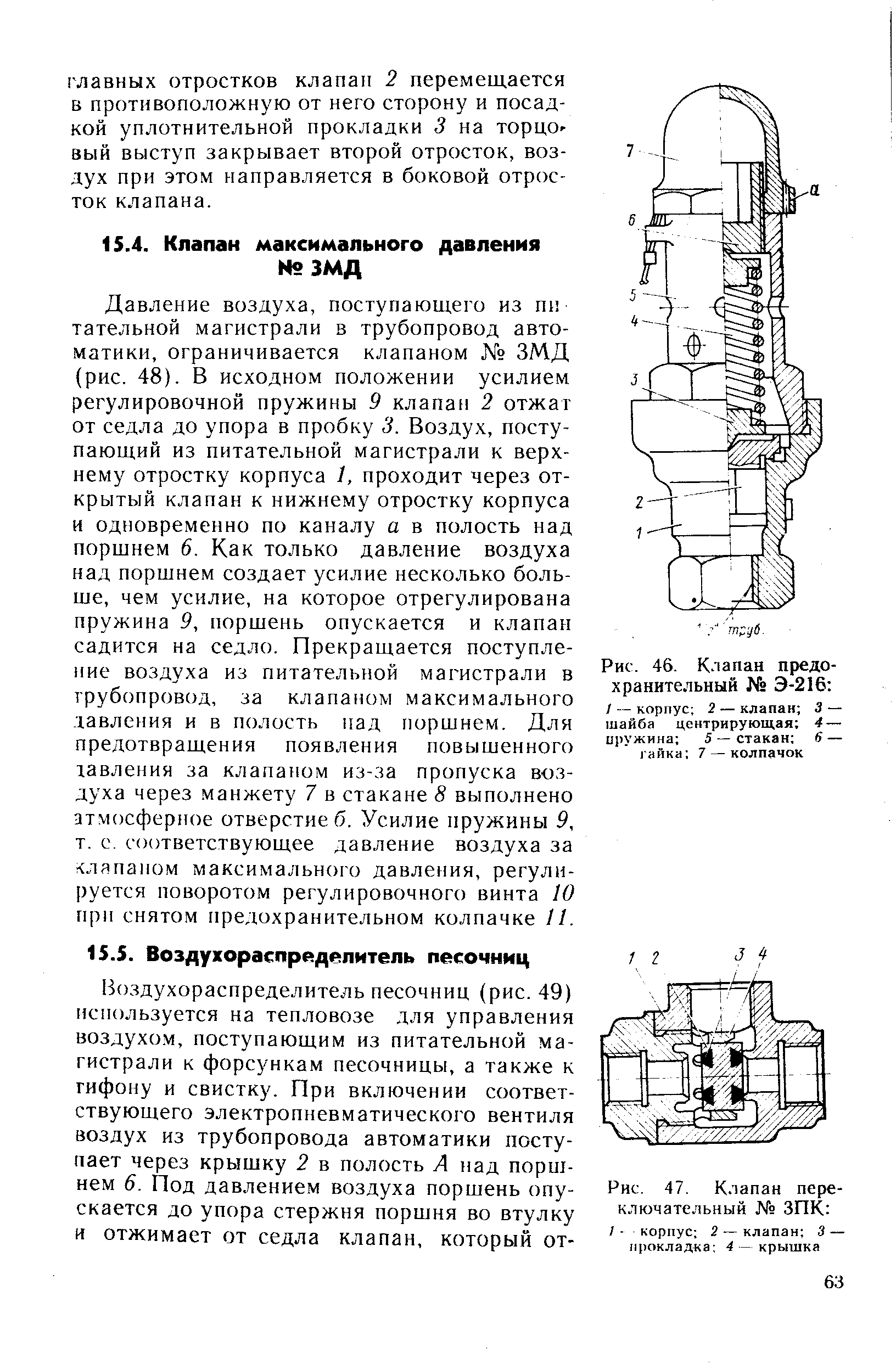 Предохранительный клапан Локомотива э-216