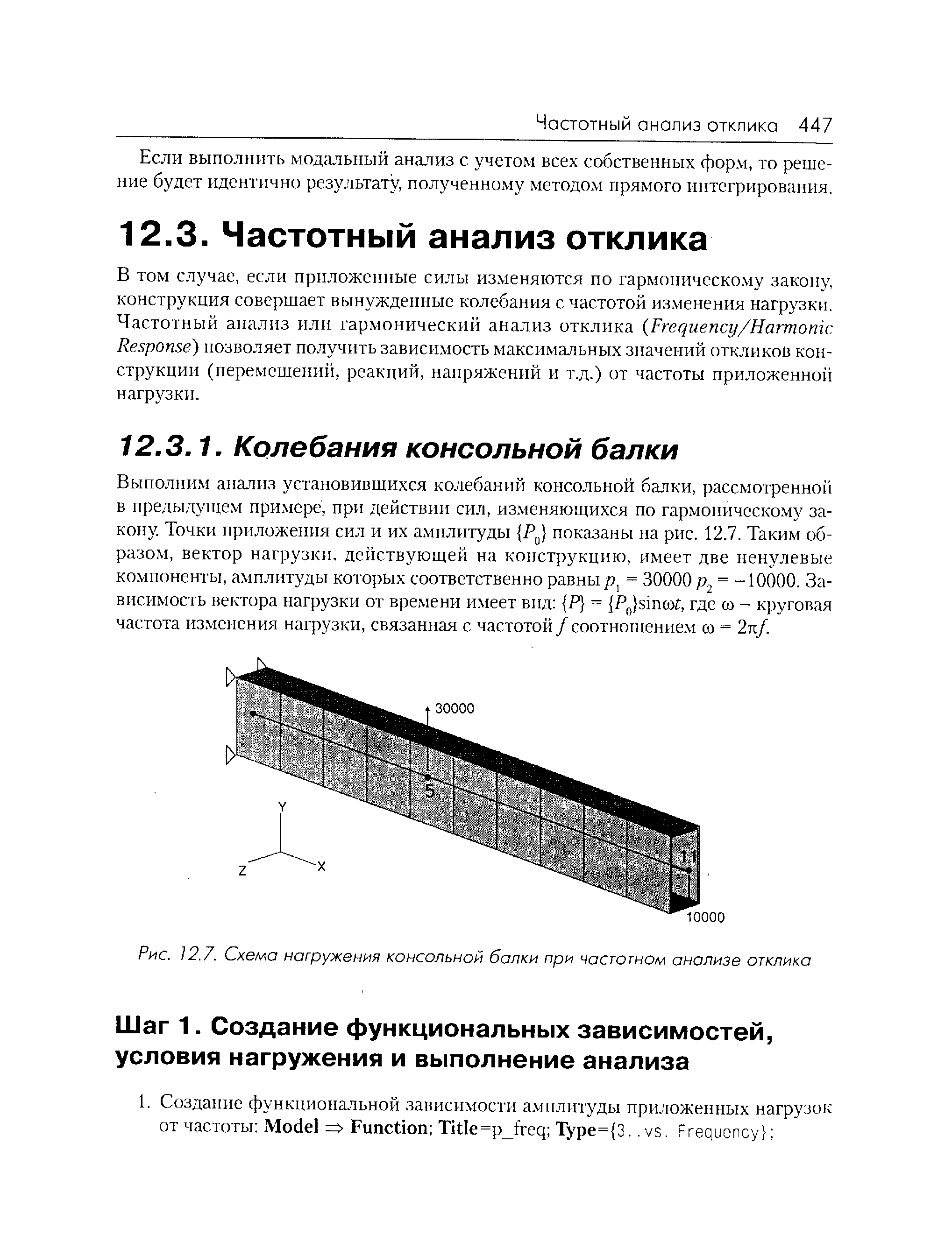 Если выполнить модгыьный анализ с учетом всех собственных форм, то решение будет идентично результату, полученному методом прямого интегрирования.
