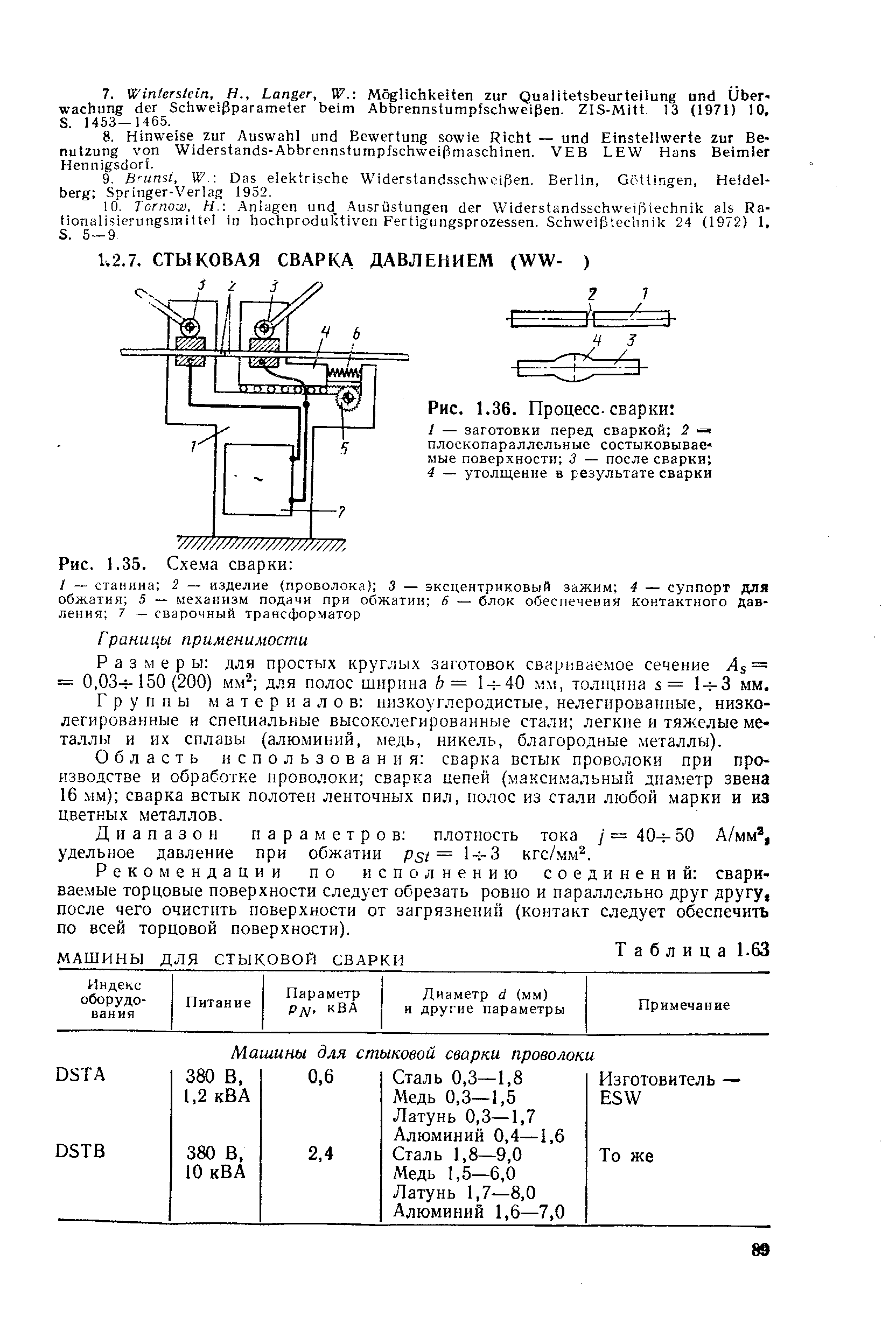 м е р ы для простых круглых заготовок свариваемое сечение = = 0,03-4-150 (200) мм для полос ширина Ь— 1-=-40 мм, толщина 8= 1- 3 мм.
