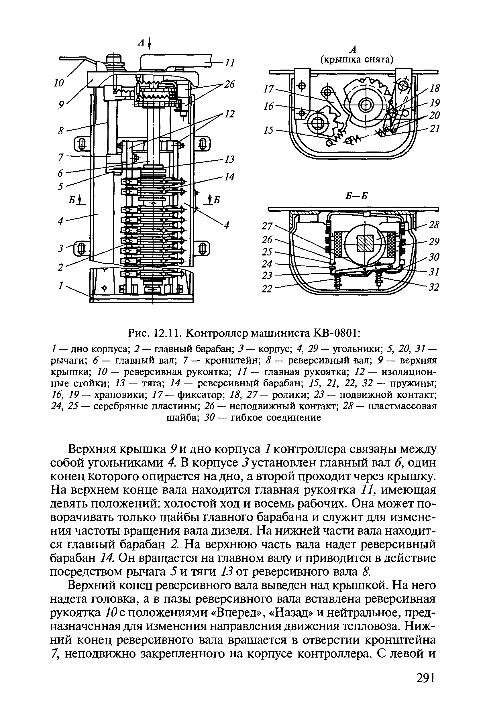 Контроллер машиниста эд4м чертеж