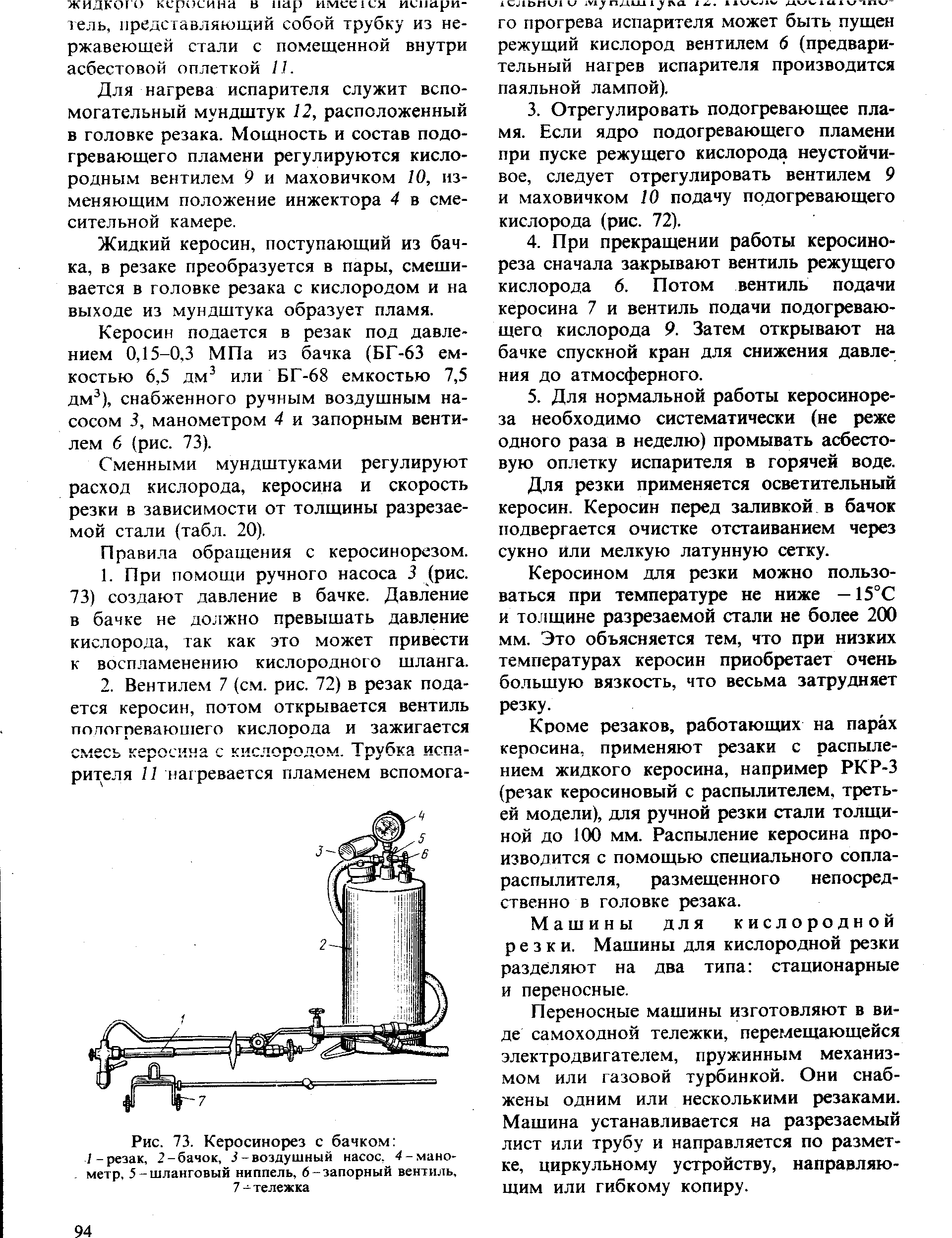 Бачок керосинореза схема