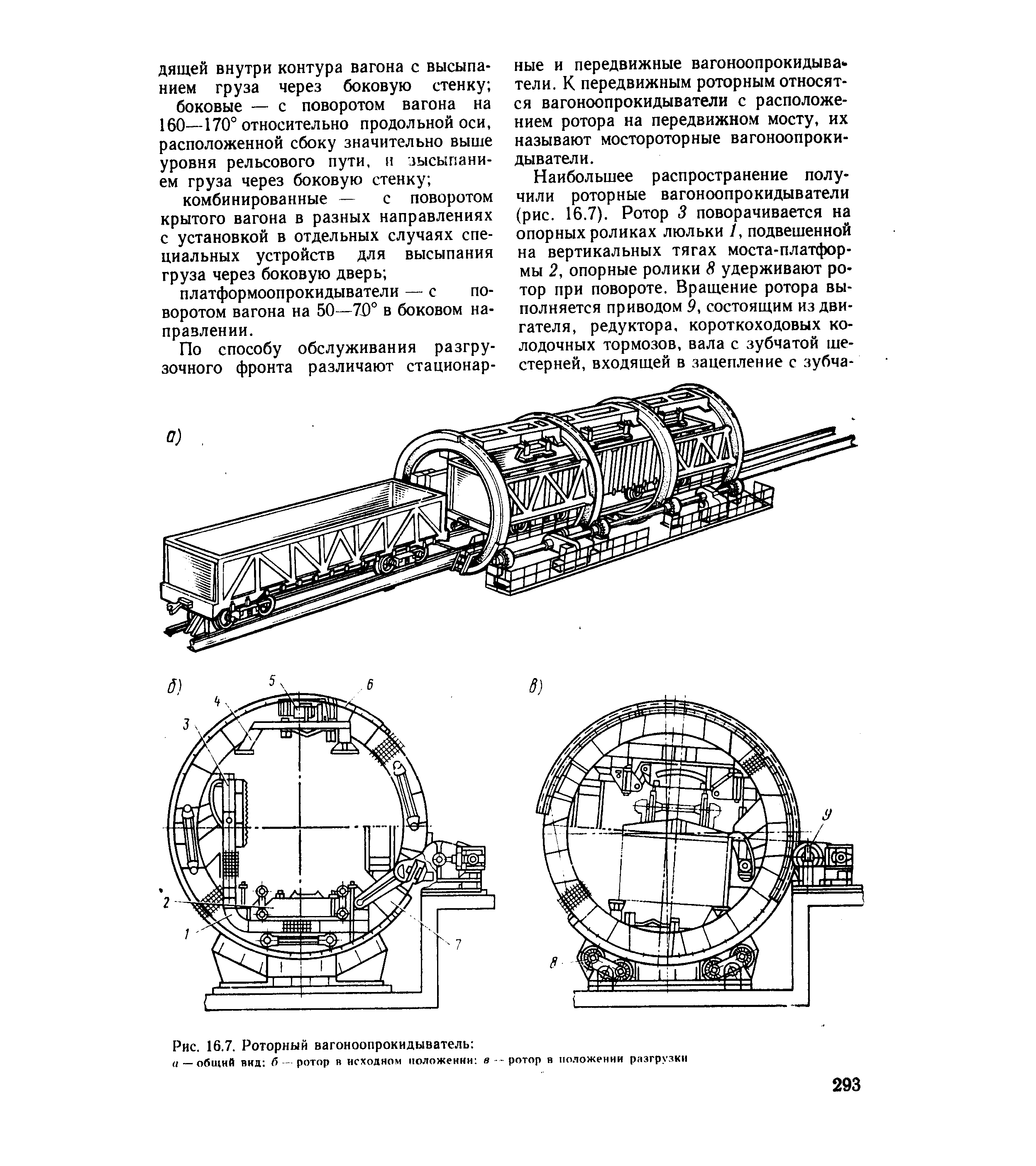 Вагоноопрокидыватель роторный схема - 98 фото