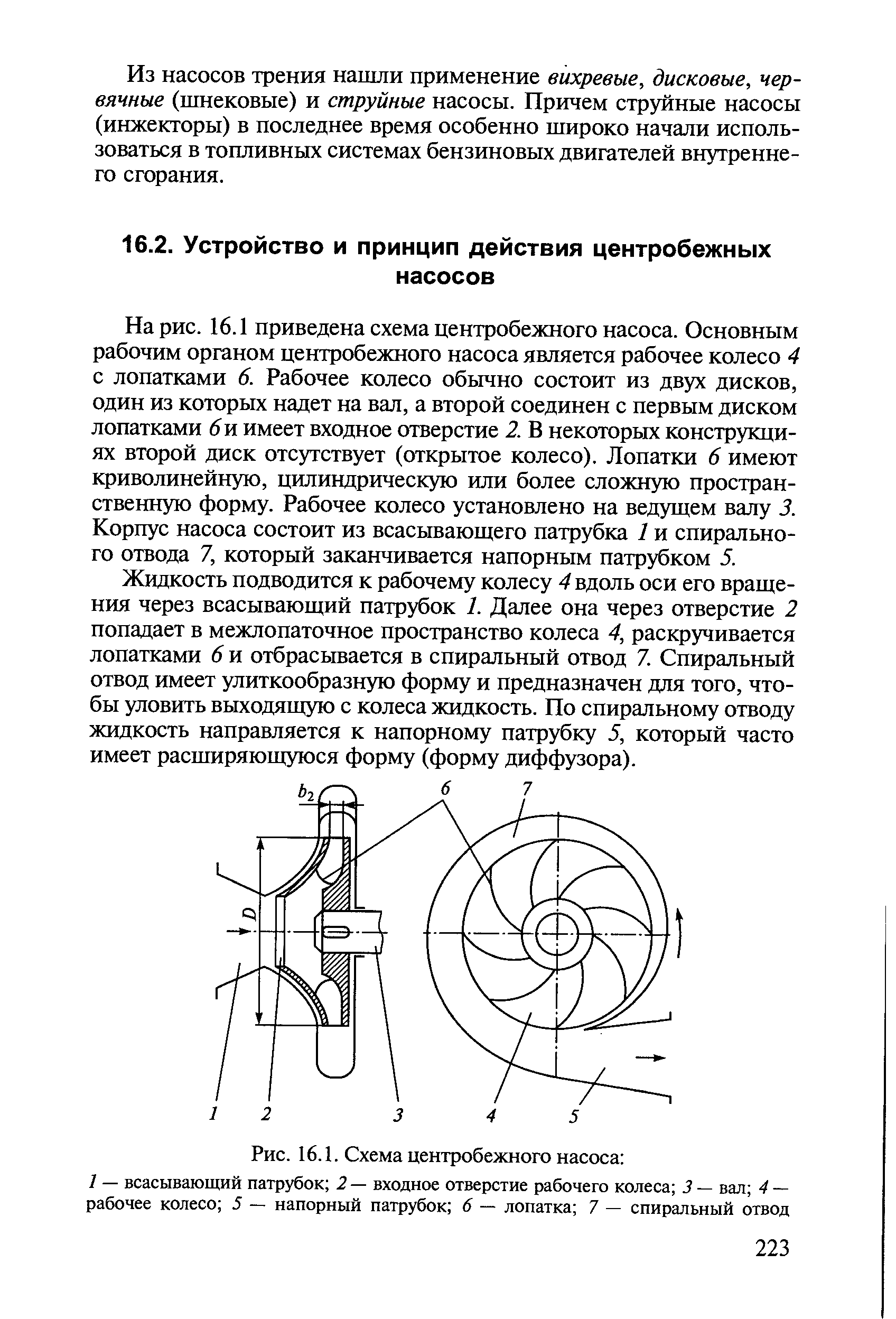 Основные параметры центробежного насоса