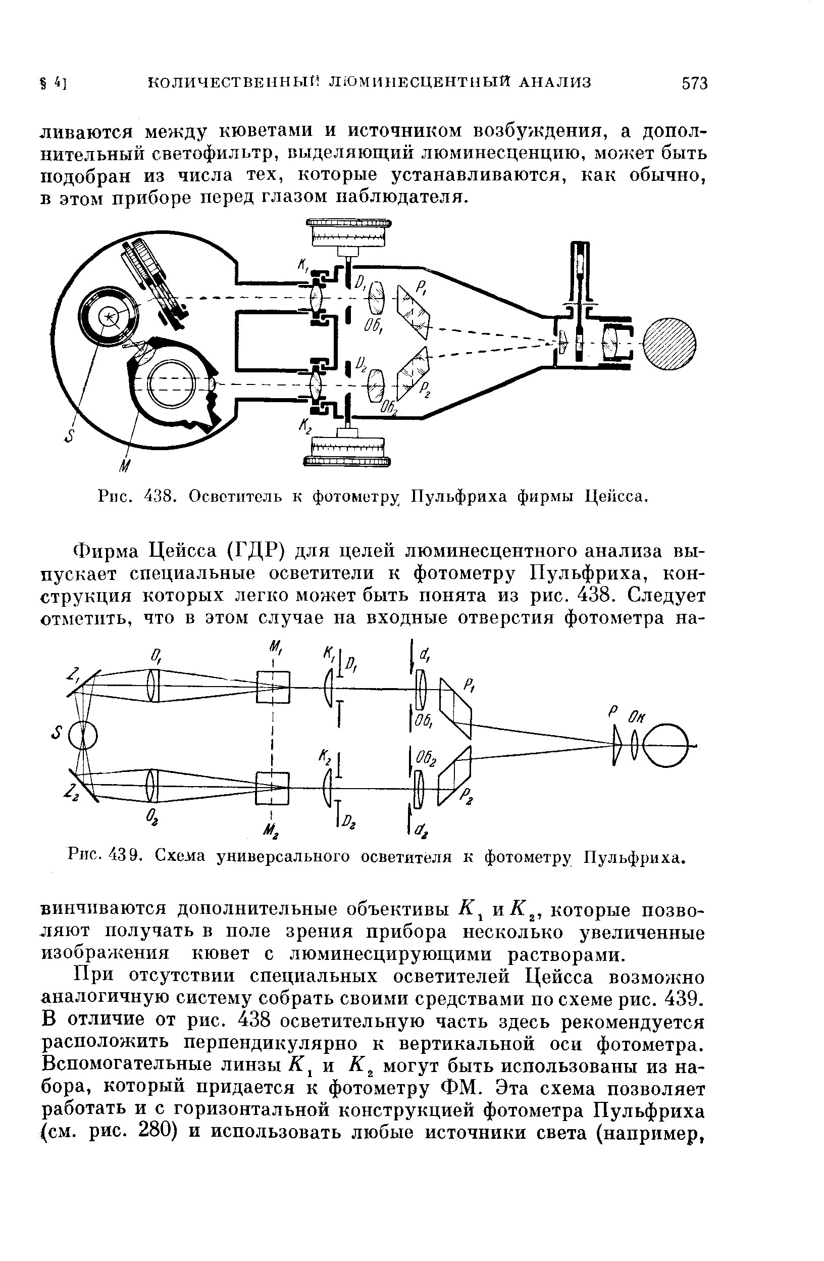 Рис. 438. Осветитель к фотометру Пульфриха фирмы Цейсса.
