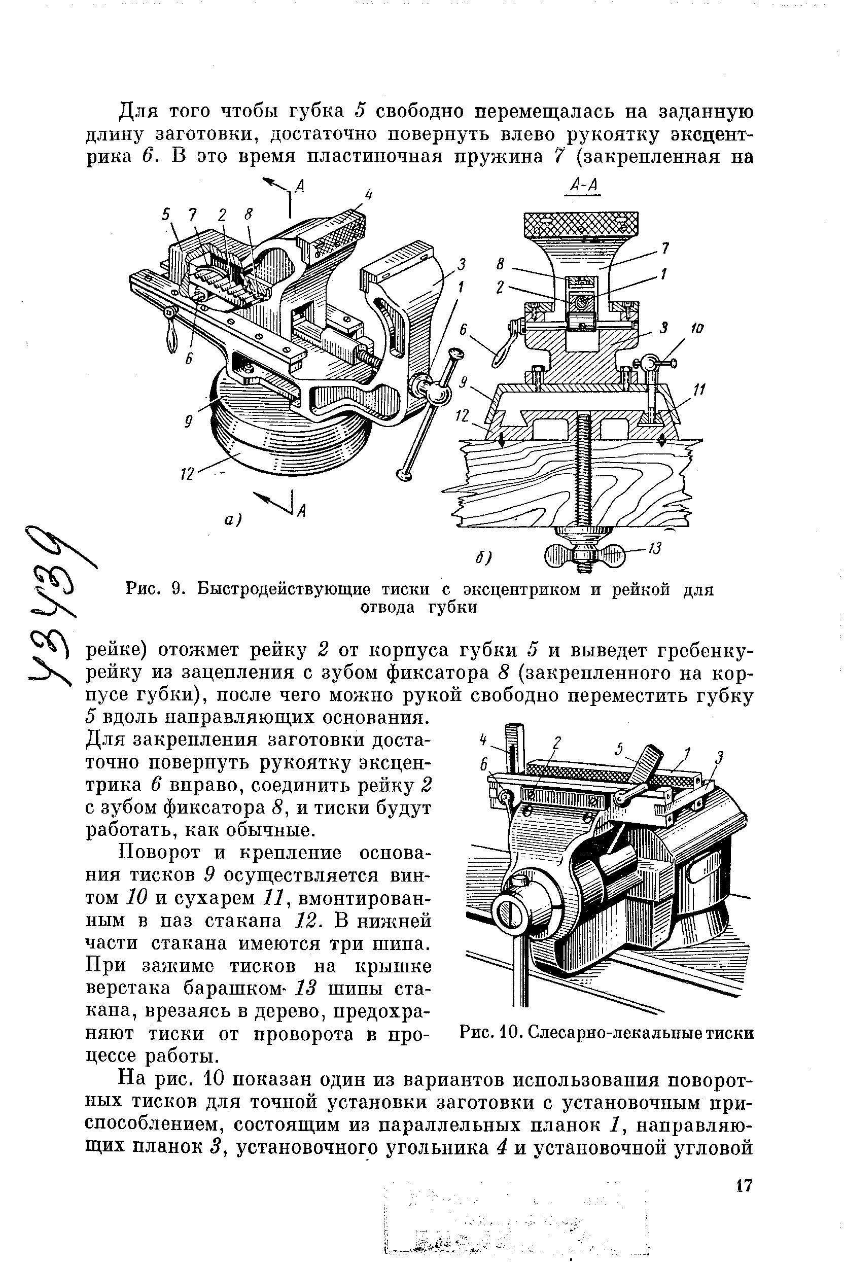 Схема тисков слесарных