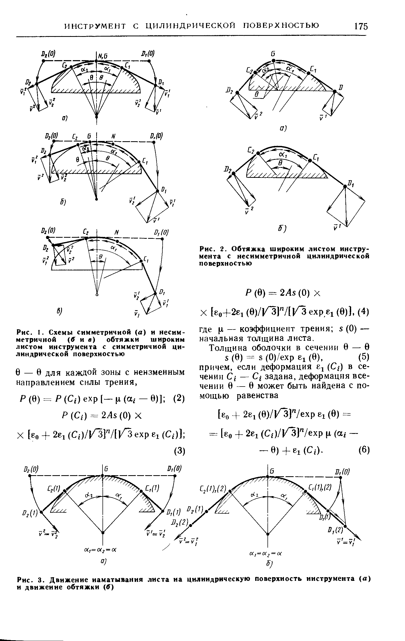Рис. I. Схемы симметричной (а) и несим- Д коэффициент трения S (0)