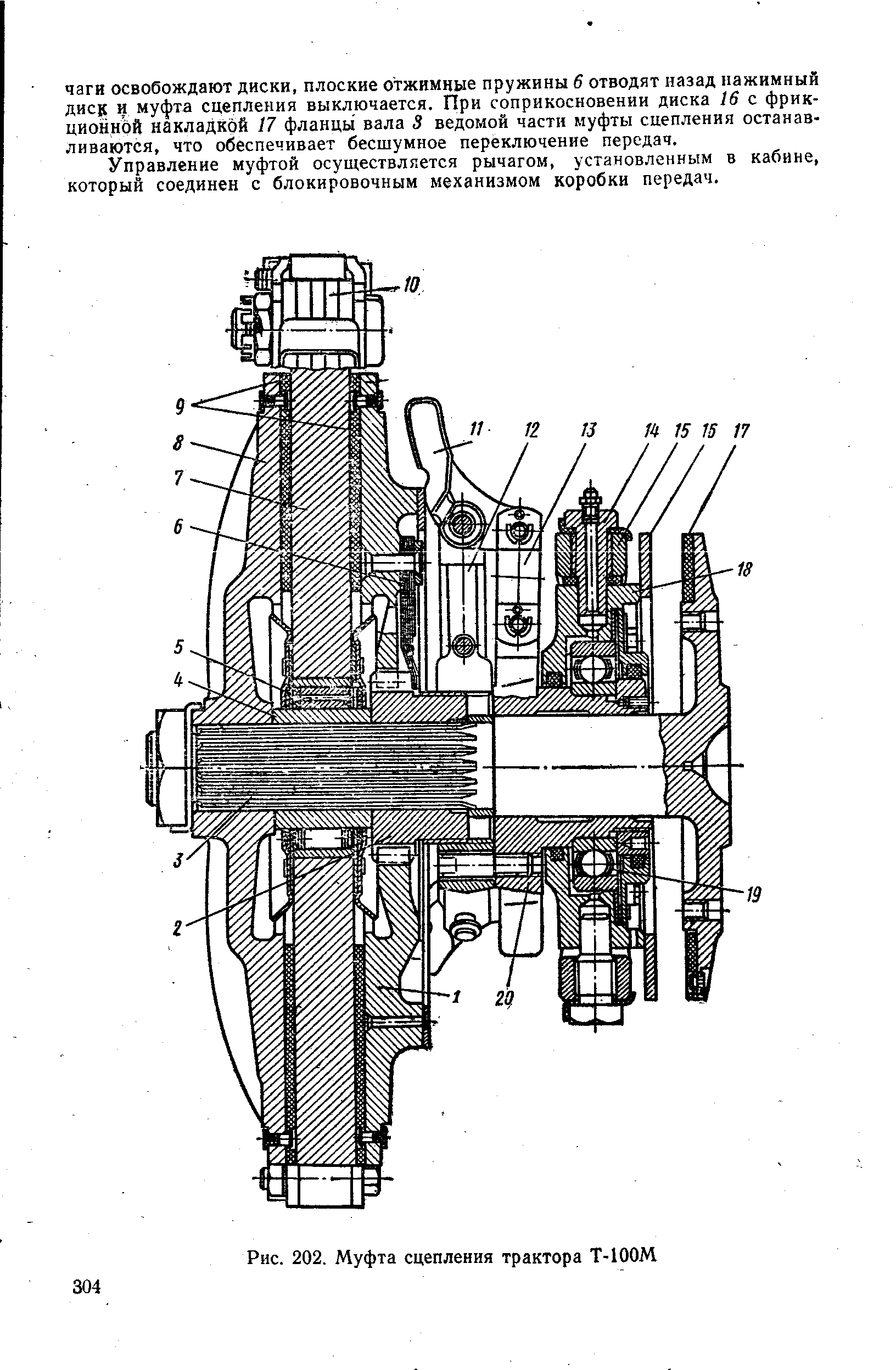 Муфта сцепления схема т 130