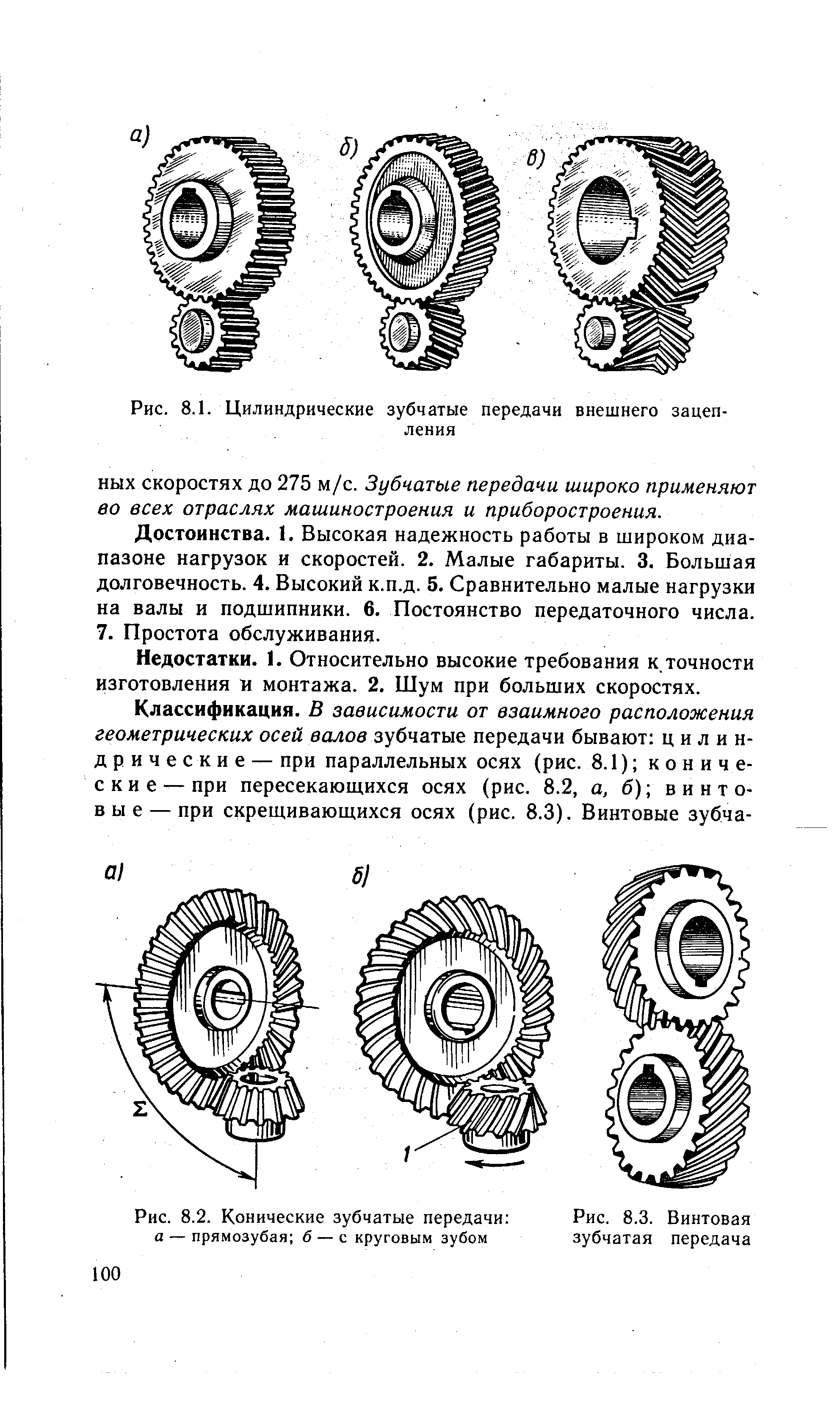 Конструкция зубчатой передачи