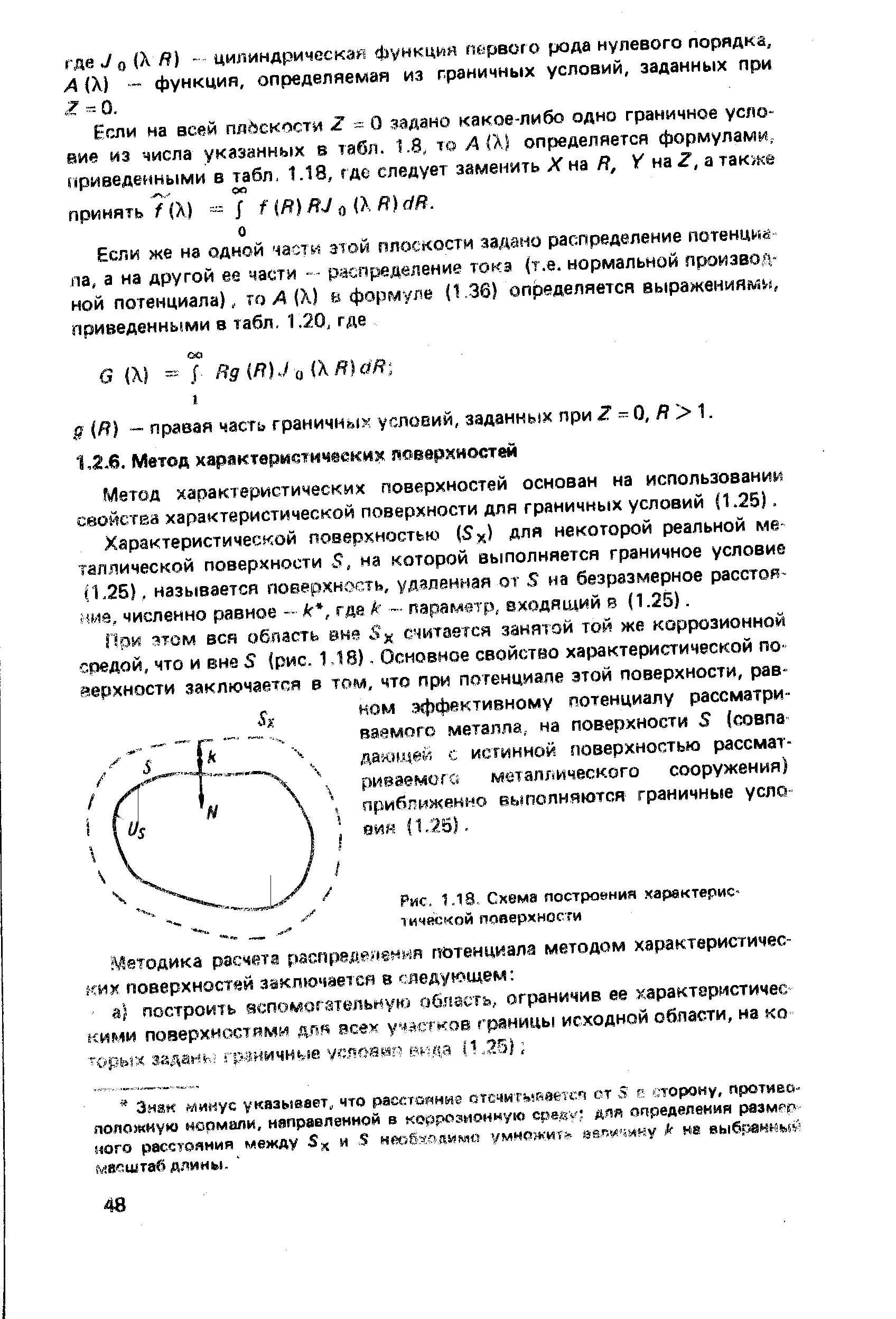 Метод характеристических поверхностей основан на использование свойства характеристической поверхности для граничньгх условий 1.25).
