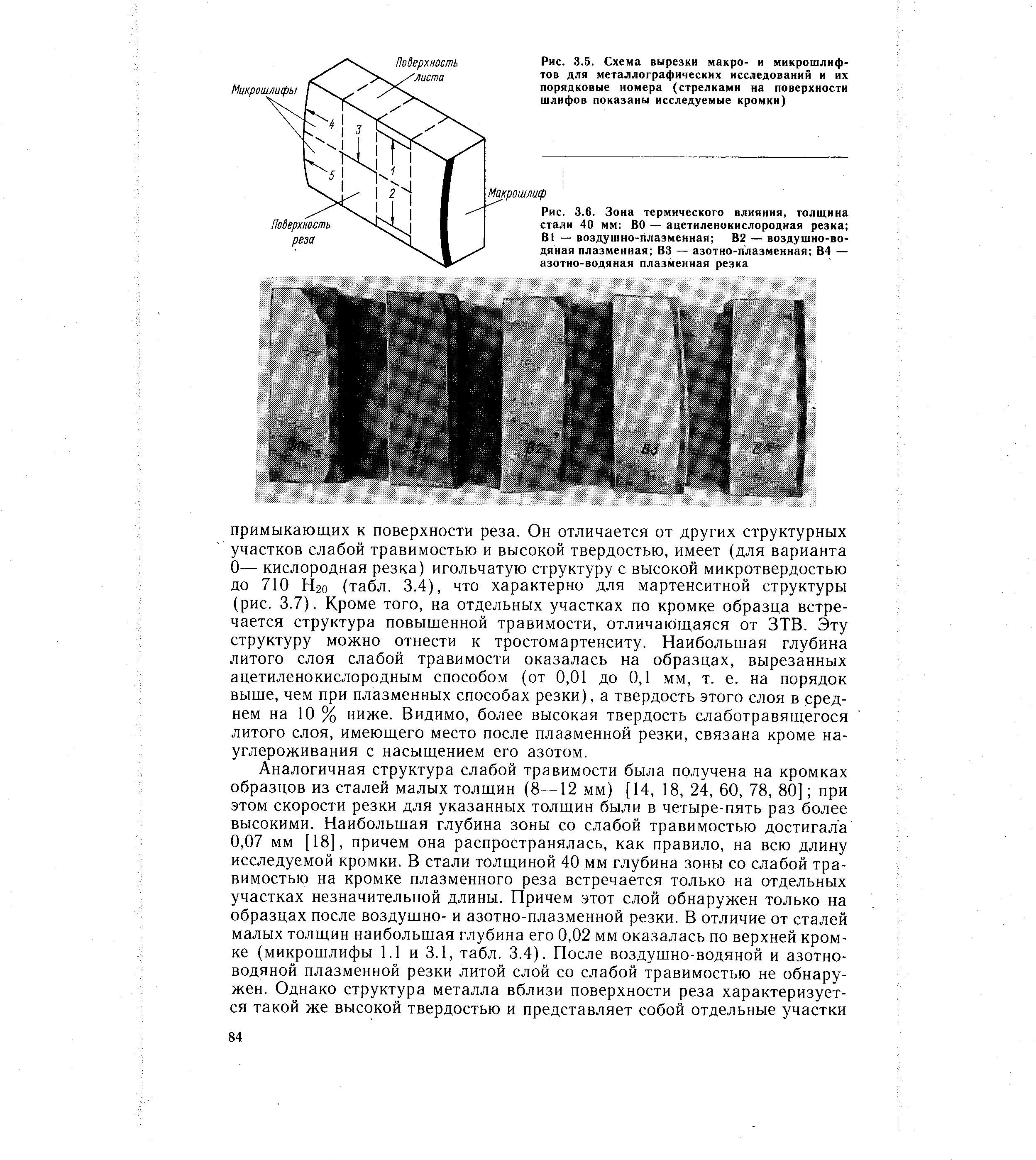 Рис. 3.5. Схема вырезки макро- и микрошлиф-тов для <a href="/info/183508">металлографических исследований</a> и их <a href="/info/536897">порядковые номера</a> (стрелками на поверхности шлифов показаны исследуемые кромки)
