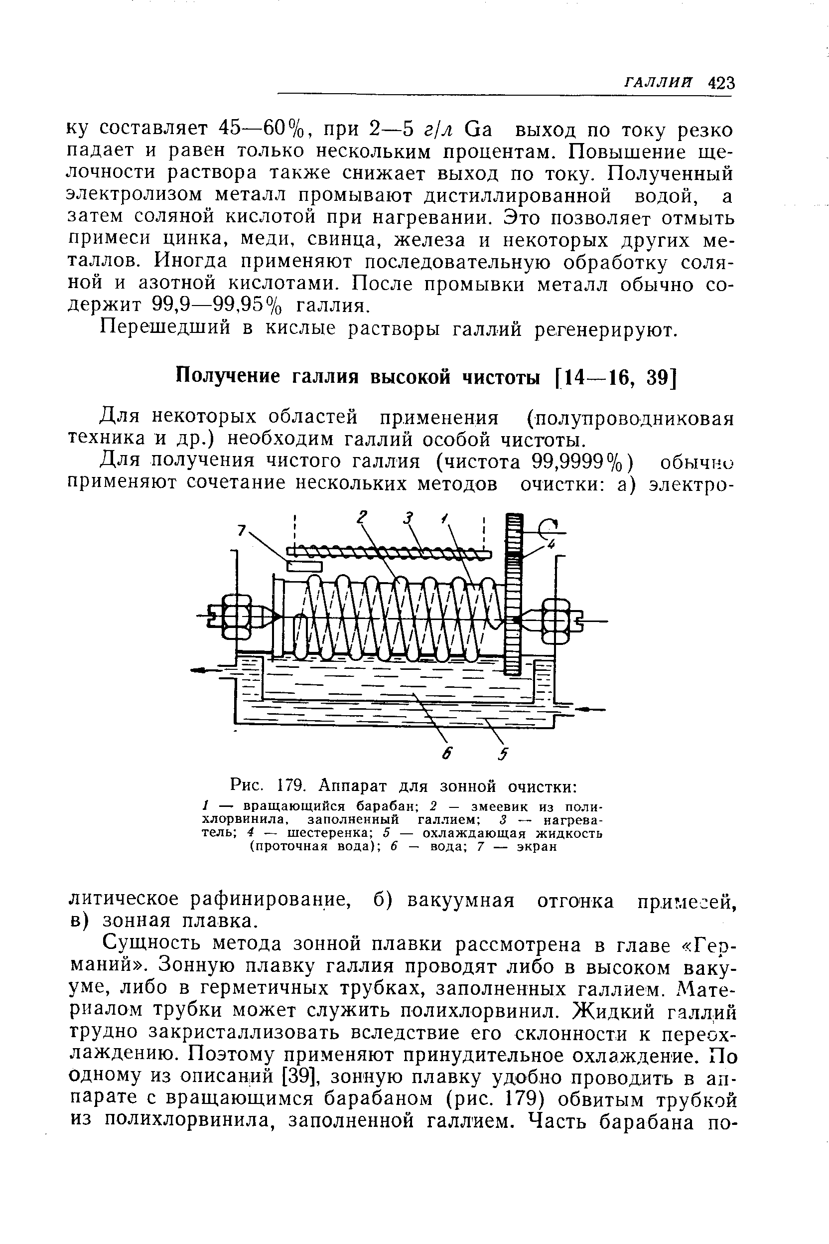 Для некоторых областей применения (полупроводниковая техника и др.) необходим галлий особой чистоты.
