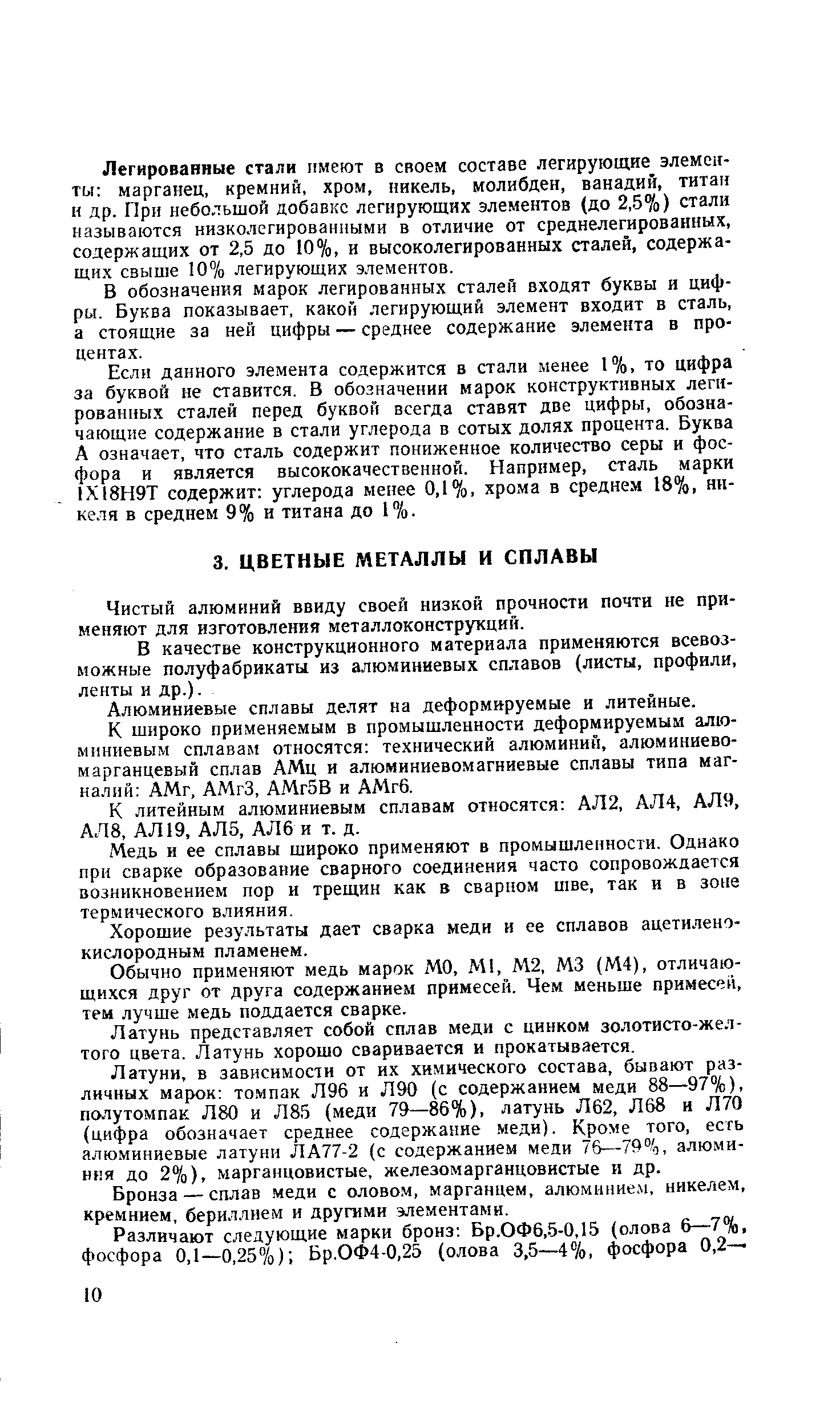 Чистый алюминий ввиду своей низкой прочности почти не применяют для изготовления металлоконструкций.
