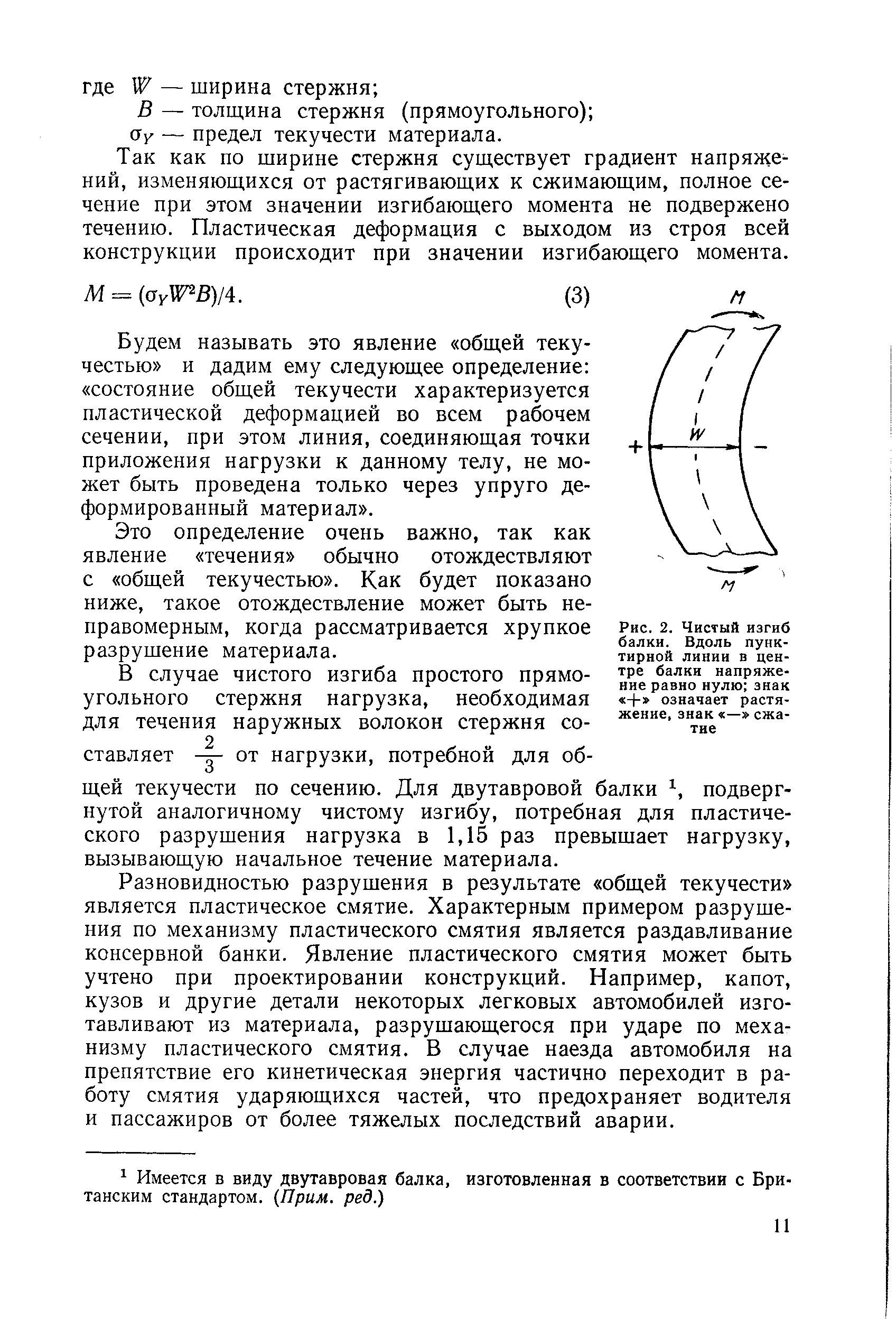 Оу — предел текучести материала.
