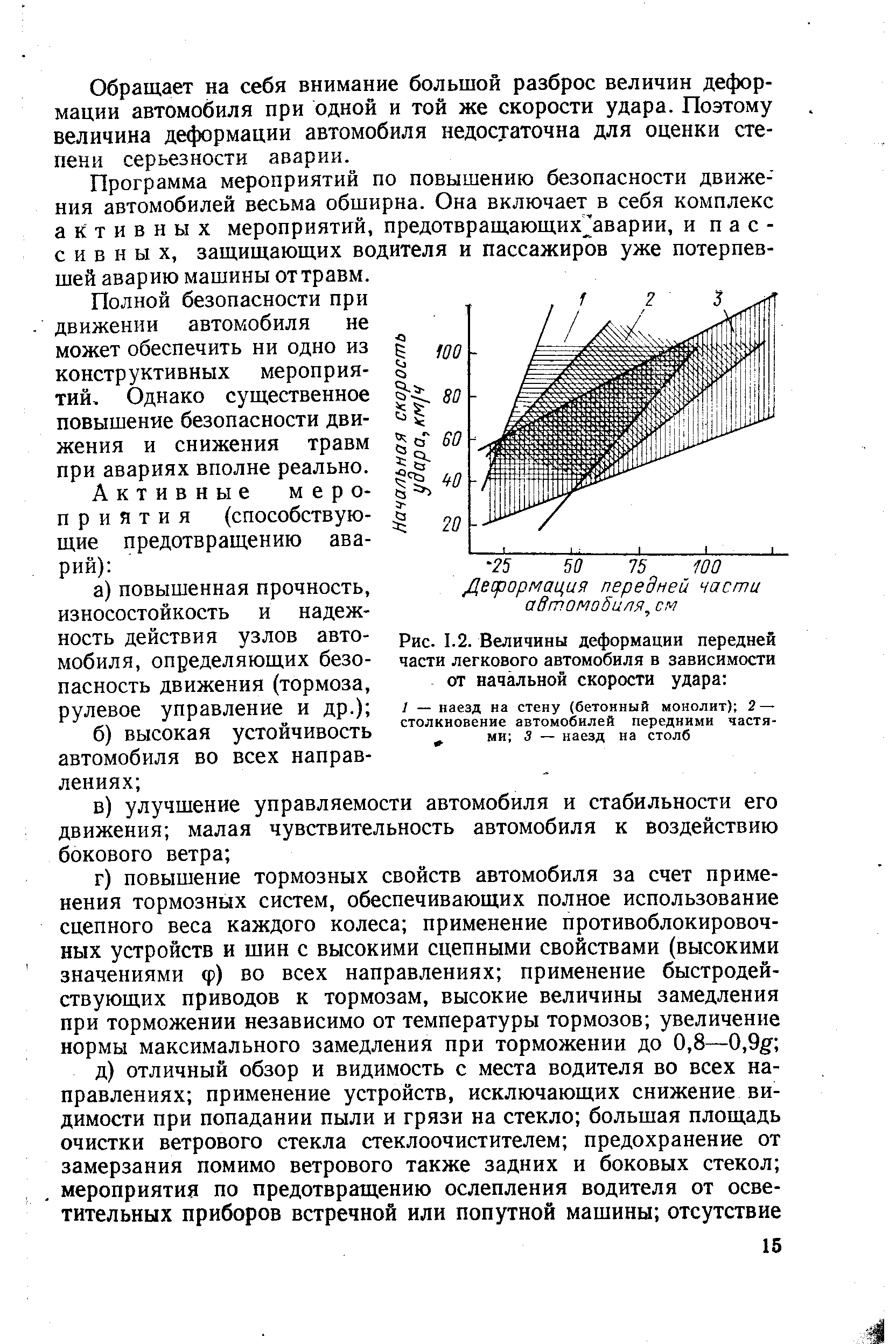 Величина деформации. Величина деформации при ударе. От чего зависит скорость удара.