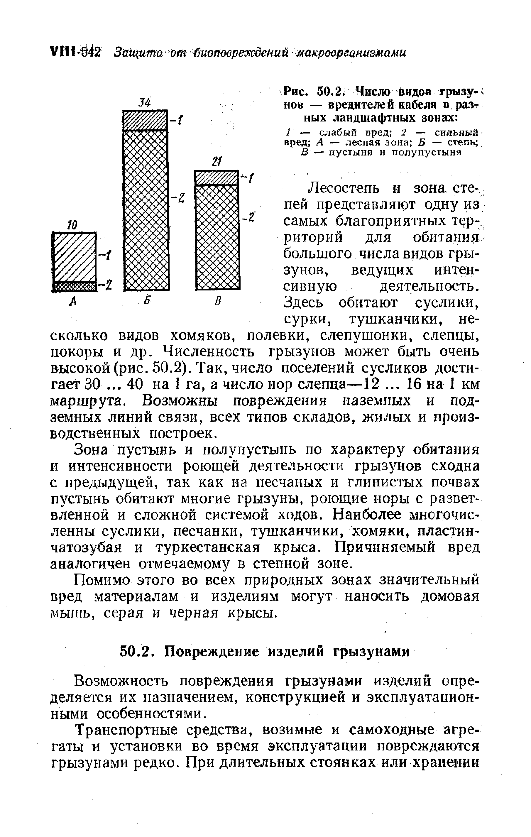 Возможность повреждения грызунами изделий определяется их назначением, конструкцией и эксплуатационными особенностями.
