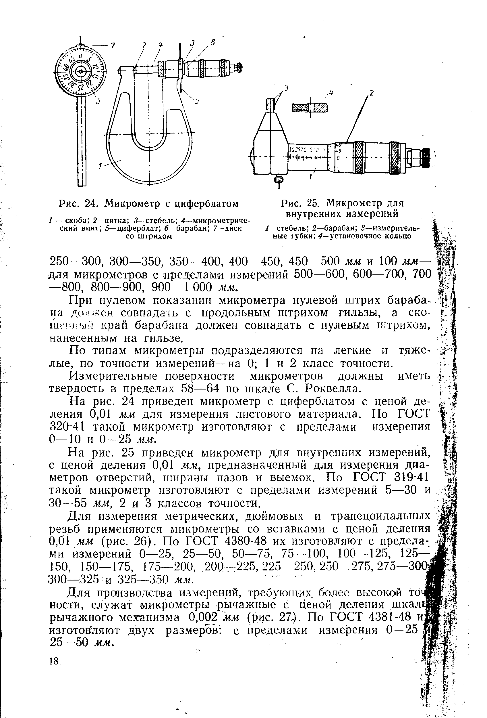 Рис. 25. Микрометр для внутренних измерений
