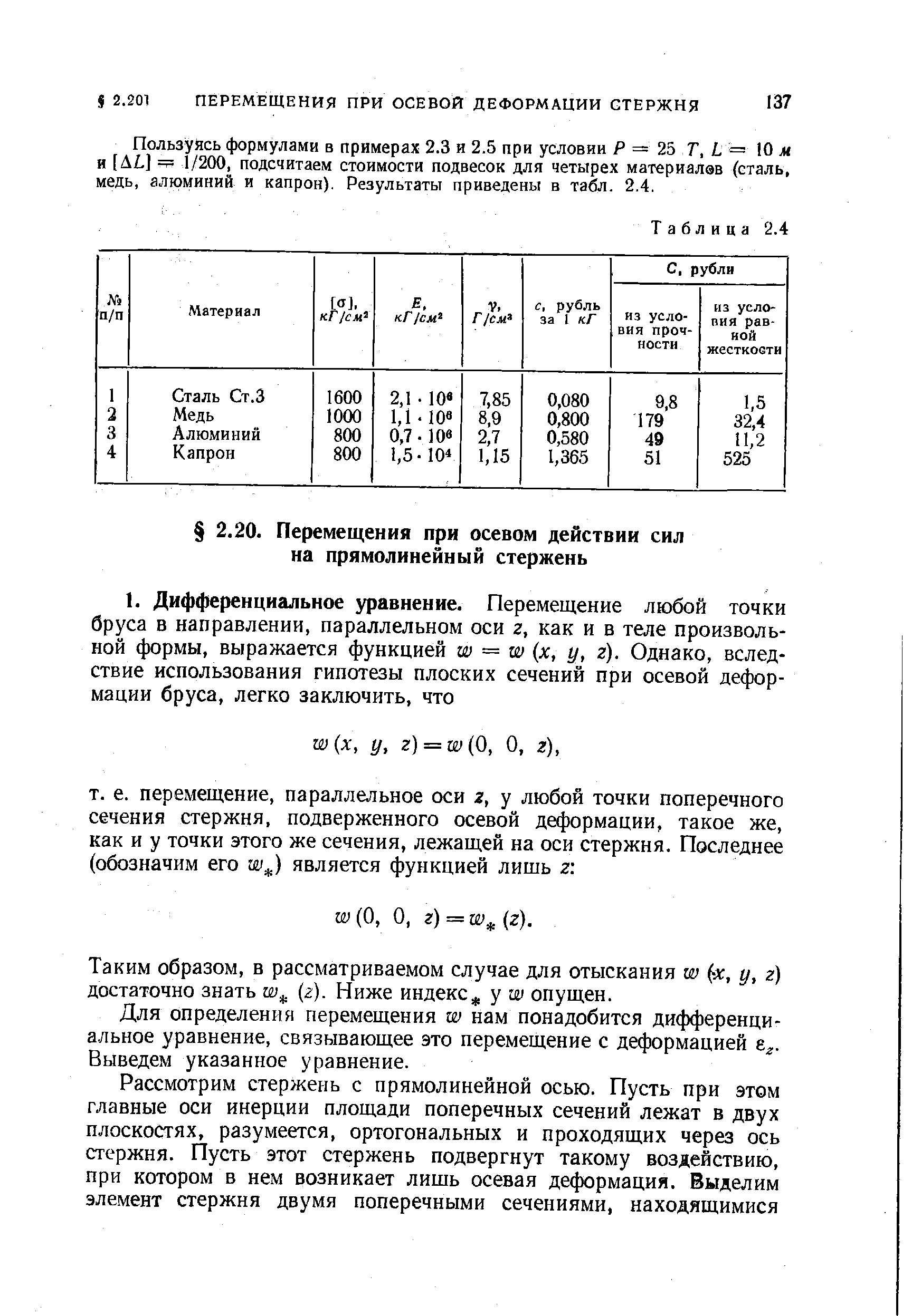 Таким образом, в рассматриваемом случае для отыскания w (х, у, г) достаточно знать (г). Ниже индекс у w опущен.
