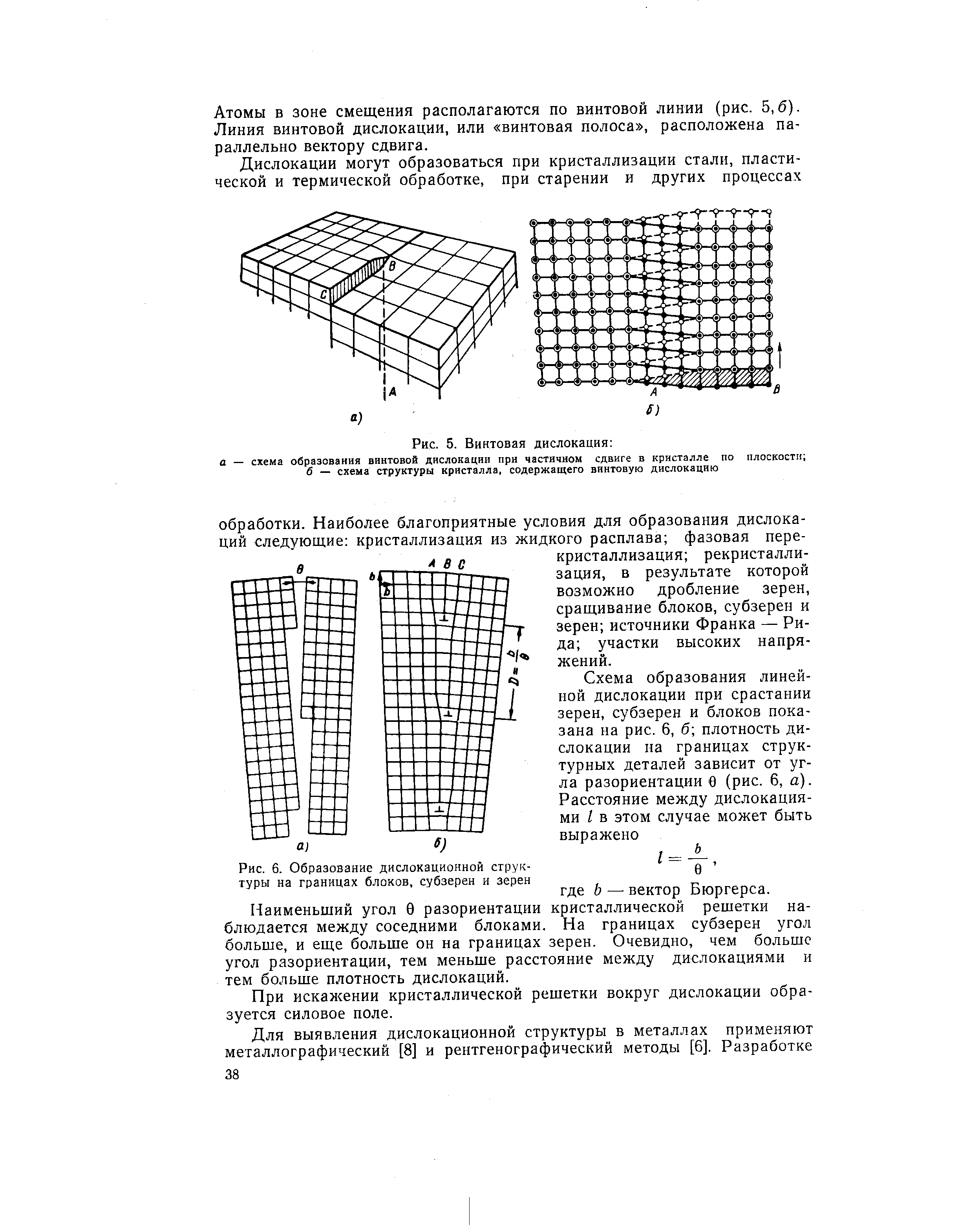 Рис. 6. Образование <a href="/info/1785">дислокационной структуры</a> на границах блоков, субзерен и зерен
