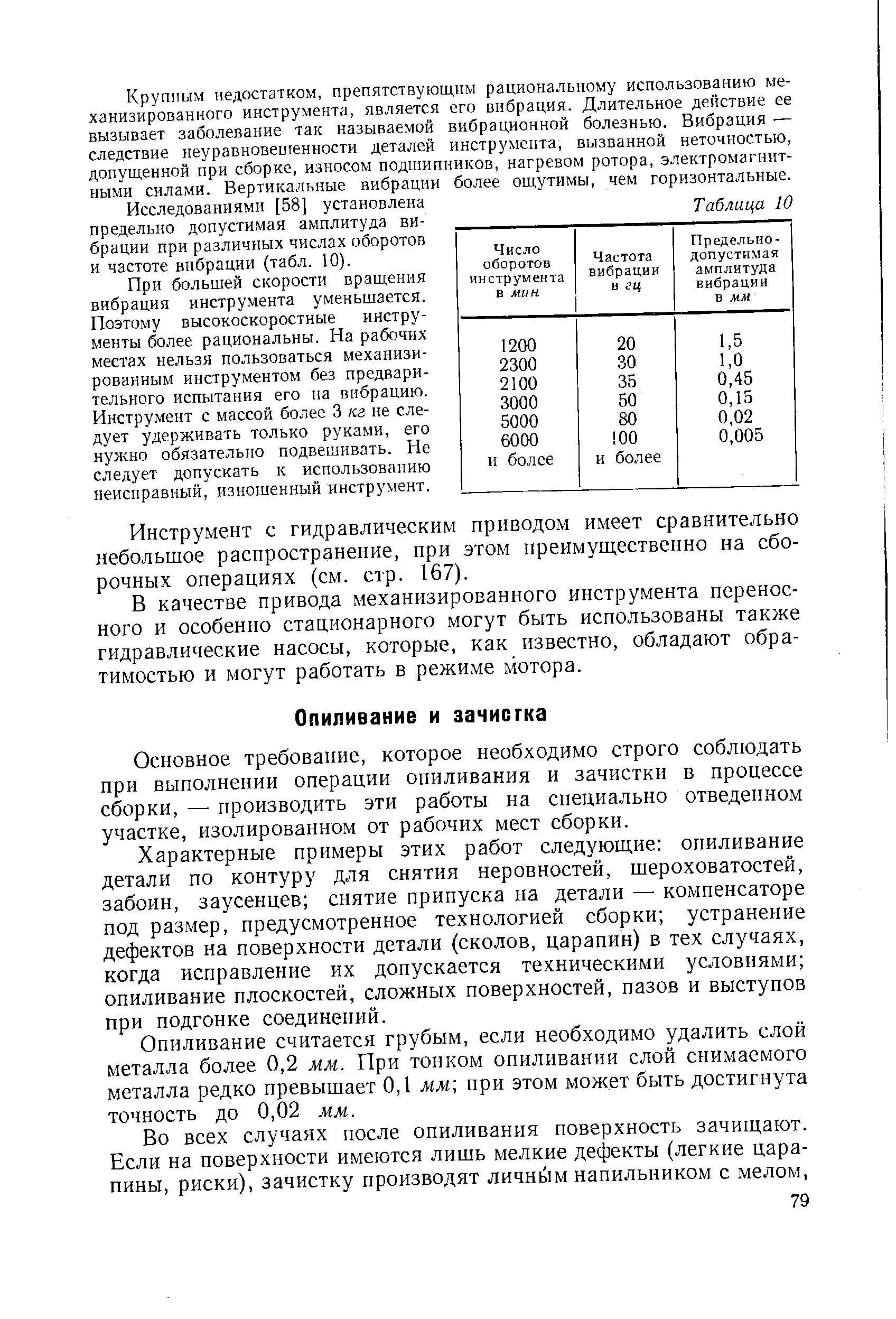 Основное требование, которое необходимо строго соблюдать при выполнении операции опиливания и зачистки в процессе сборки, — производить эти работы на специально отведенном участке, изолированно.м от рабочих мест сборки.
